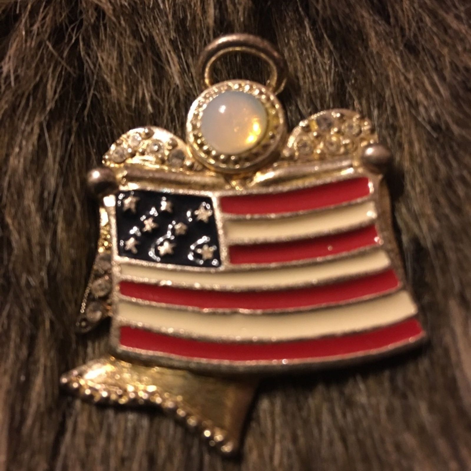 Kenneth Cole Vintage Kenneth Cole angel American flag brooch Size ONE SIZE - 1 Thumbnail