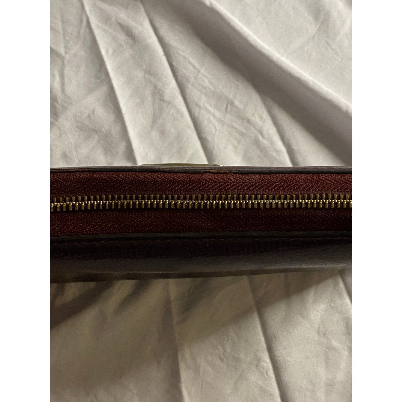 Michael Kors Michael Kors Jet Set Travel Zip Around Wallet Brown Leather Size ONE SIZE - 5 Thumbnail