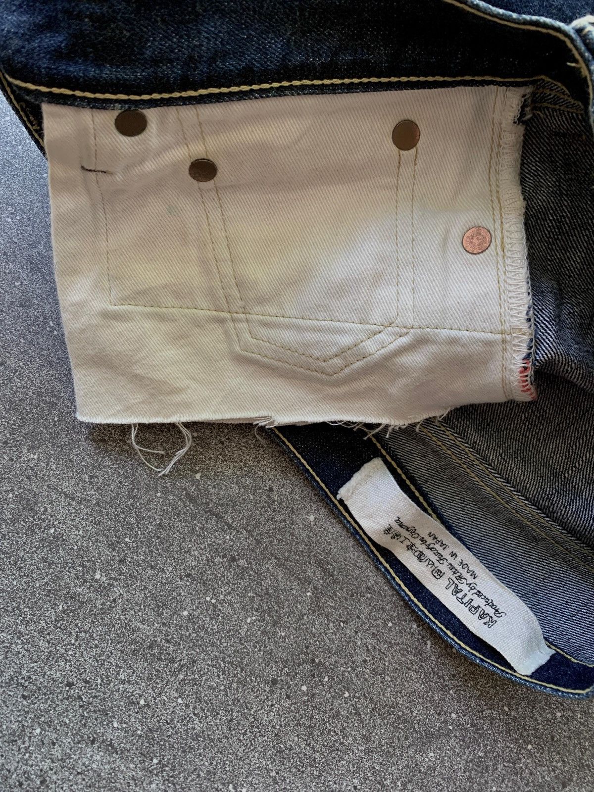 Kapital FREE TAX! Indigo Raw Denim Jeans Size US 34 / EU 50 - 9 Thumbnail