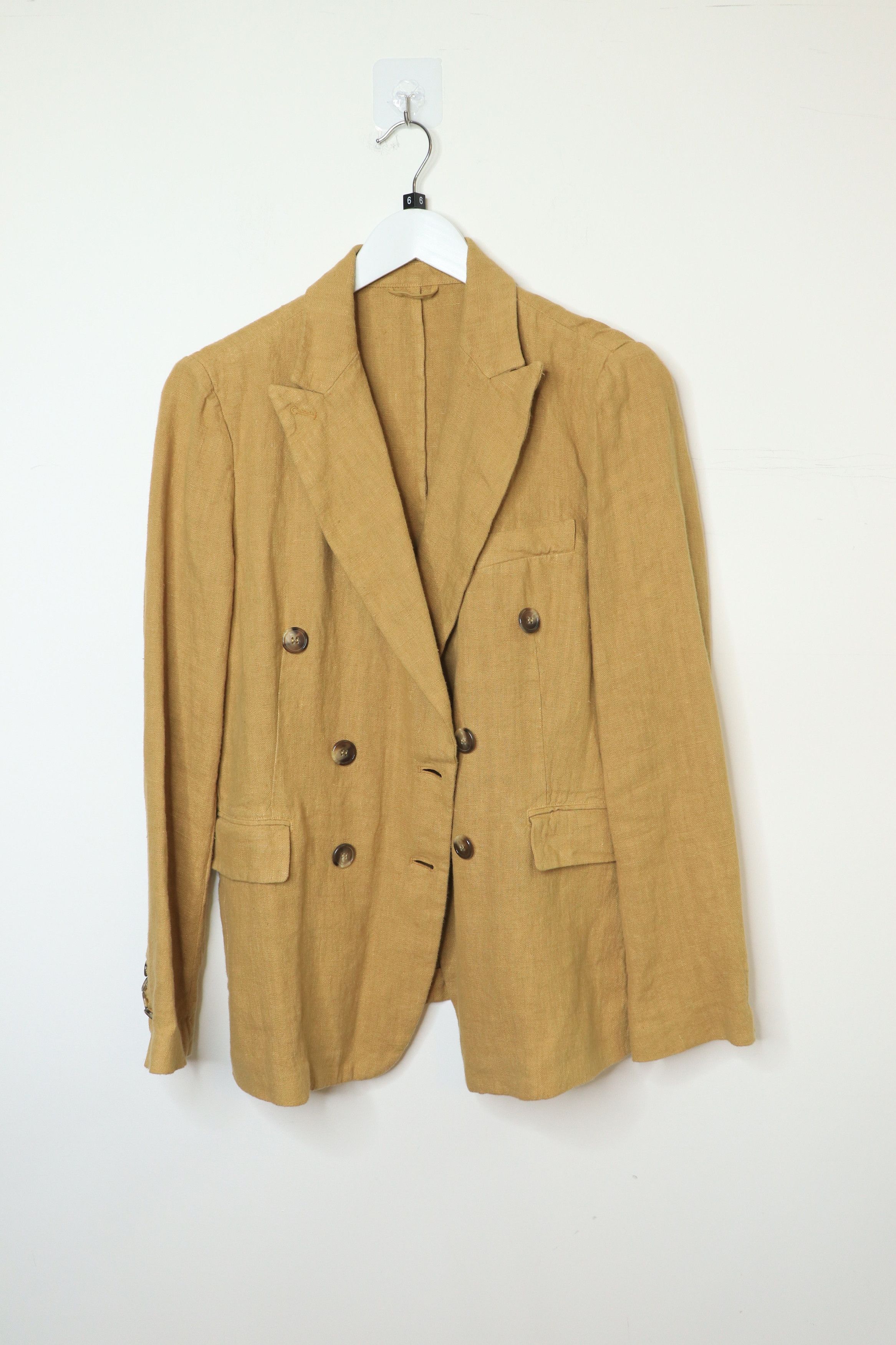 Other Tan double-breasted linen jacket - UK 12 Size M / US 6-8 / IT 42-44 - 1 Thumbnail