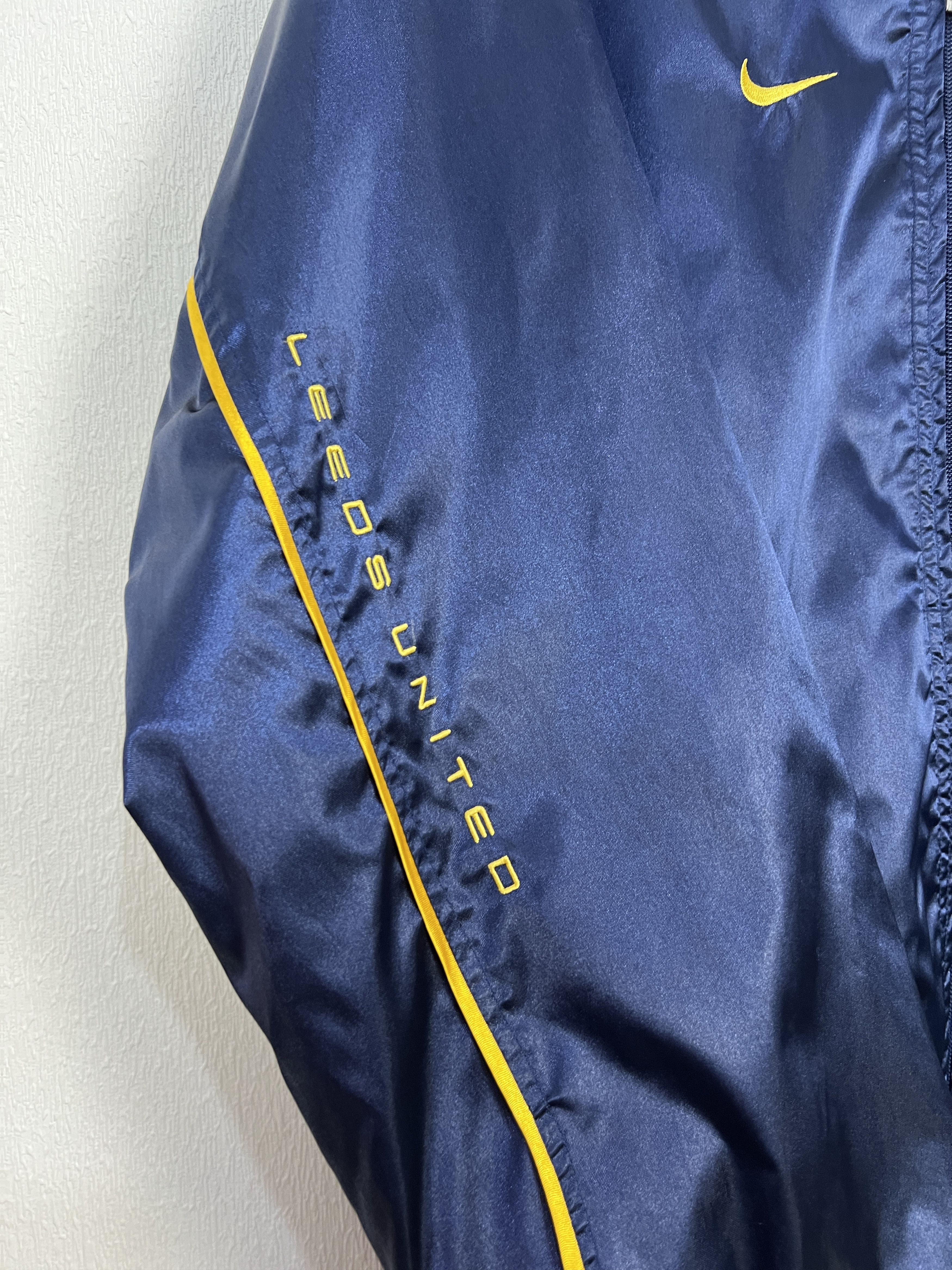 Nike Vintage 90's Nike Leeds United Football Satin Jacket Soccer Size US M / EU 48-50 / 2 - 5 Thumbnail