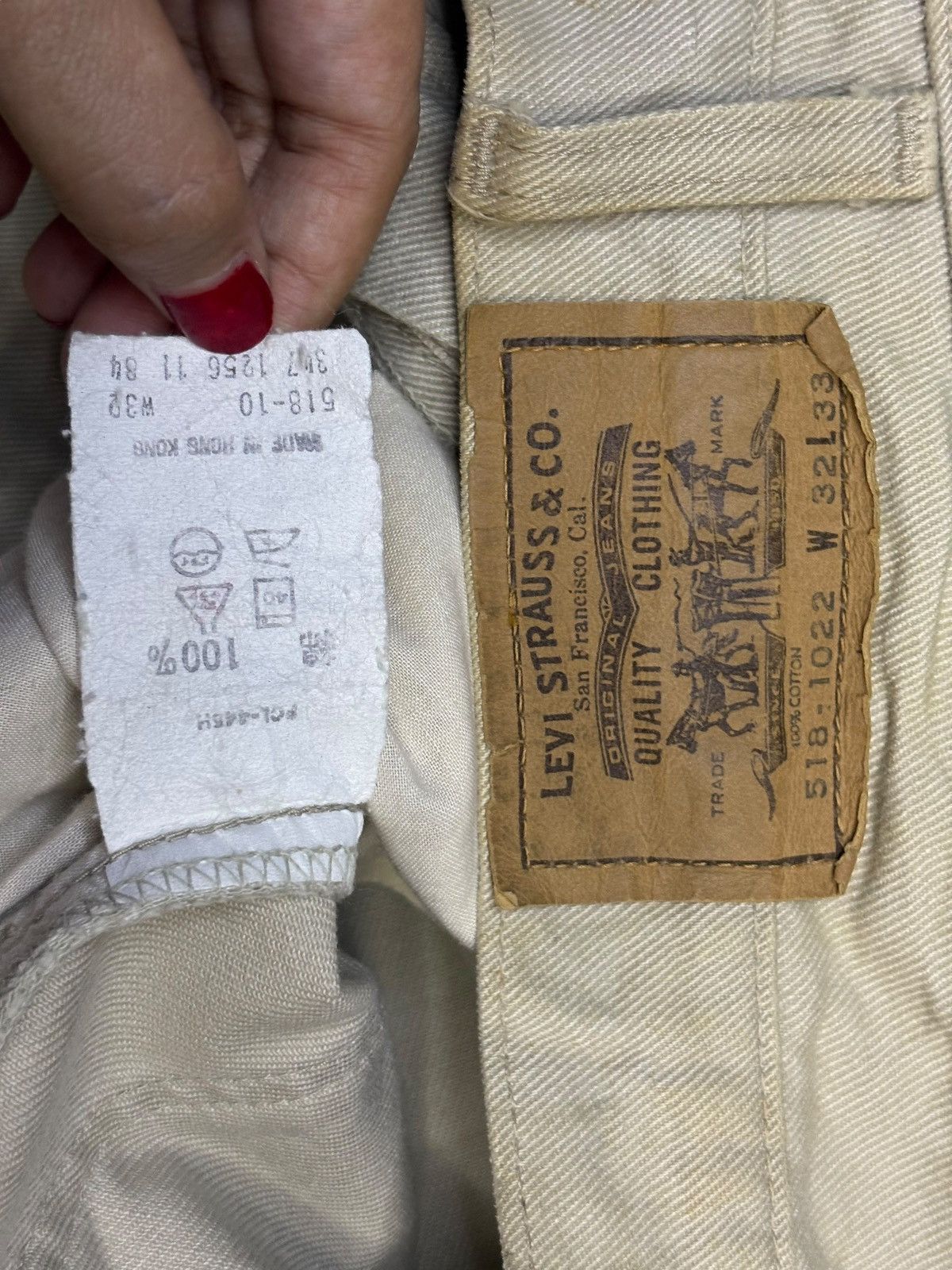 Levi's Vintage 90s Levis 518 White Tag Baggy Jeans Size US 30 / EU 46 - 10 Thumbnail