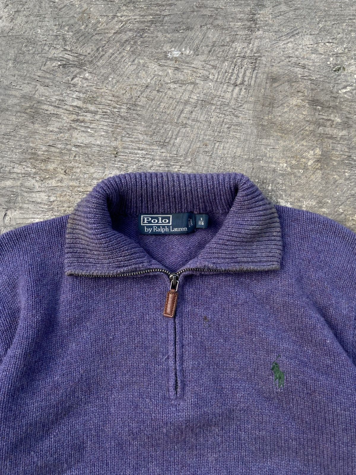 Polo Ralph Lauren × Ralph Lauren × Vintage Vintage Polo Ralph Lauren Half Zip Knit Size M / US 6-8 / IT 42-44 - 3 Thumbnail