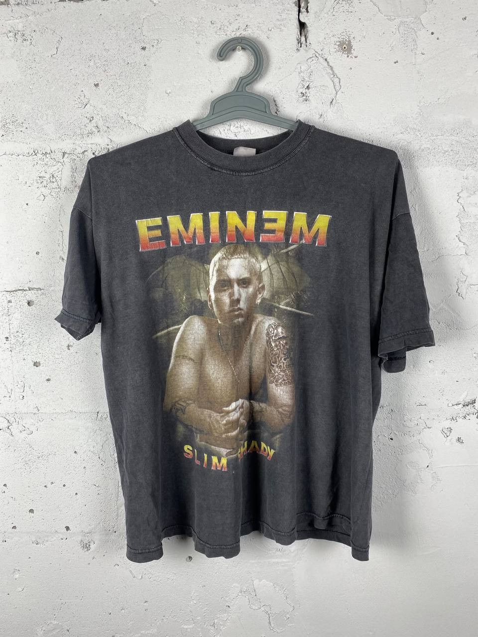 Eminem × Rap Tees × Vintage Vintage Eminem Slim Shady Faded T Shirt Size US M / EU 48-50 / 2 - 3 Thumbnail