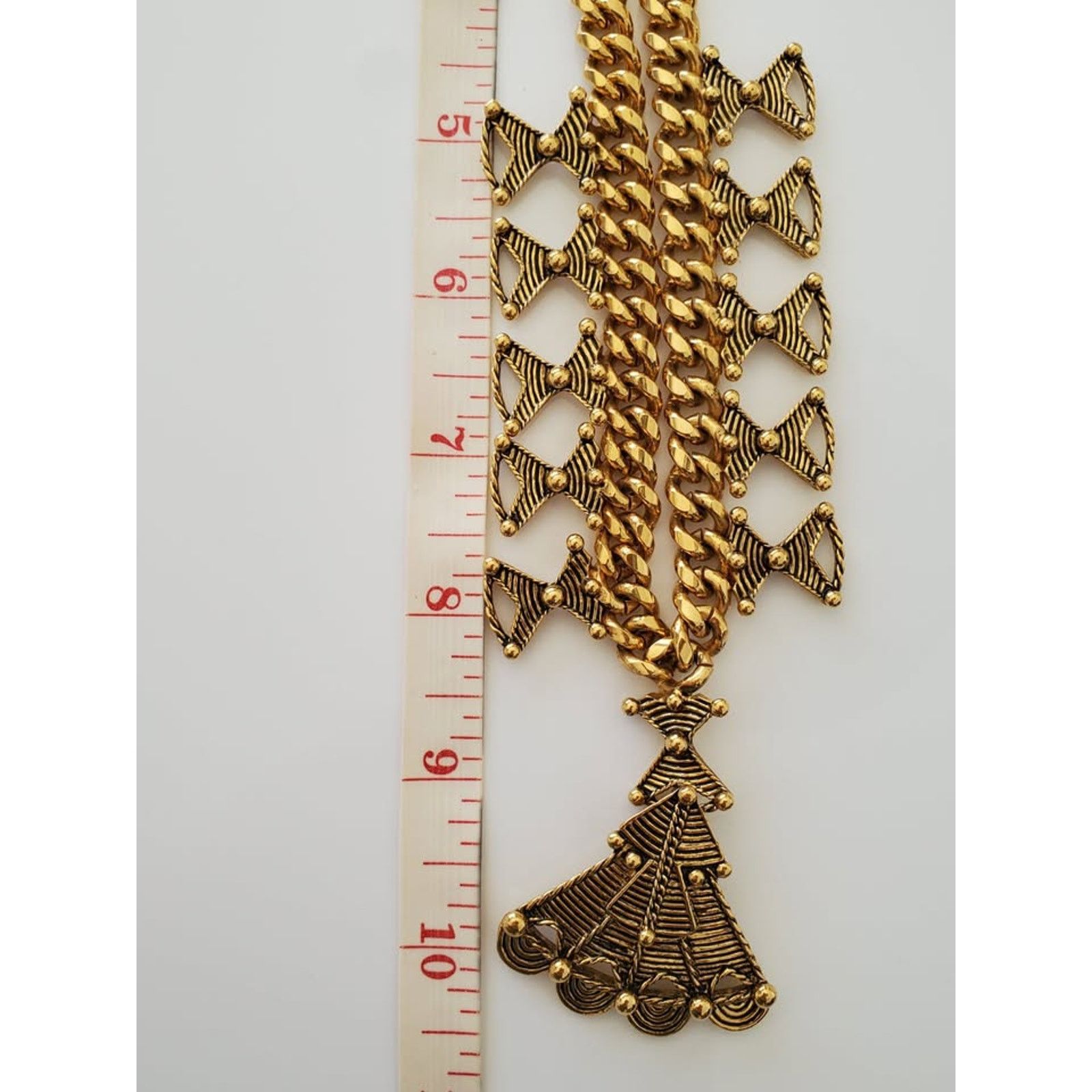 Unknown London BARRERA For Avon Vintage 1980's Gold Mayan Jewelry Set Size ONE SIZE - 8 Thumbnail