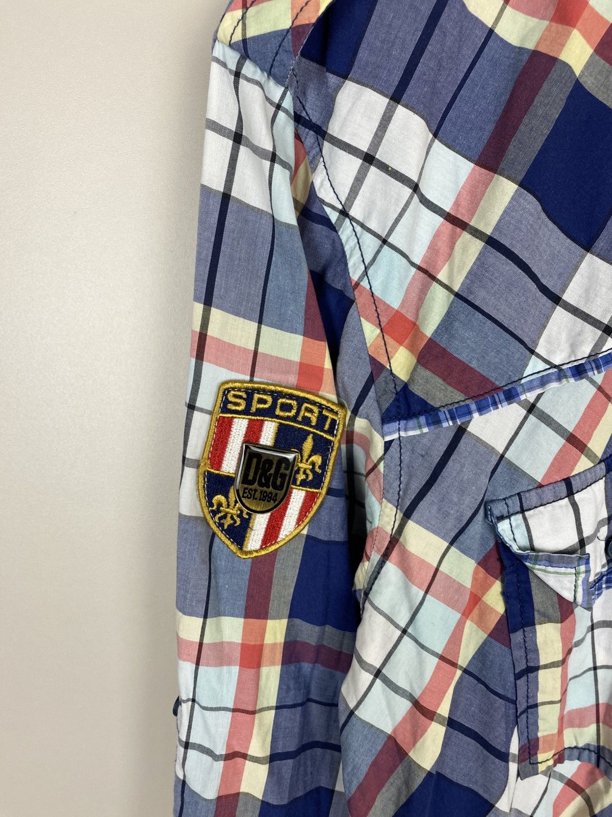 Dolce & Gabbana Vintage Dolce Gabbana Plaid Shirts Y2K Opium Luxury Style Size US XXL / EU 58 / 5 - 4 Thumbnail