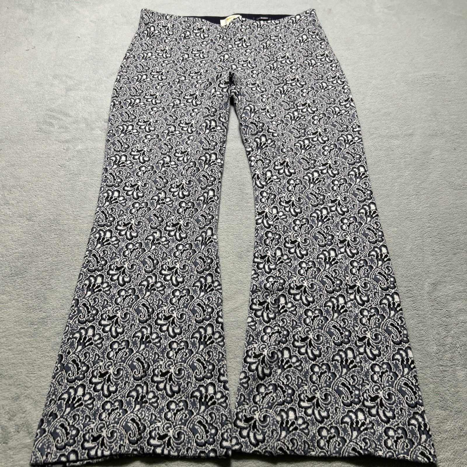 Anthropologie Maeve The Margot Palazzo Wide Leg Pants Small Paisley Pleat Size 31" - 4 Thumbnail