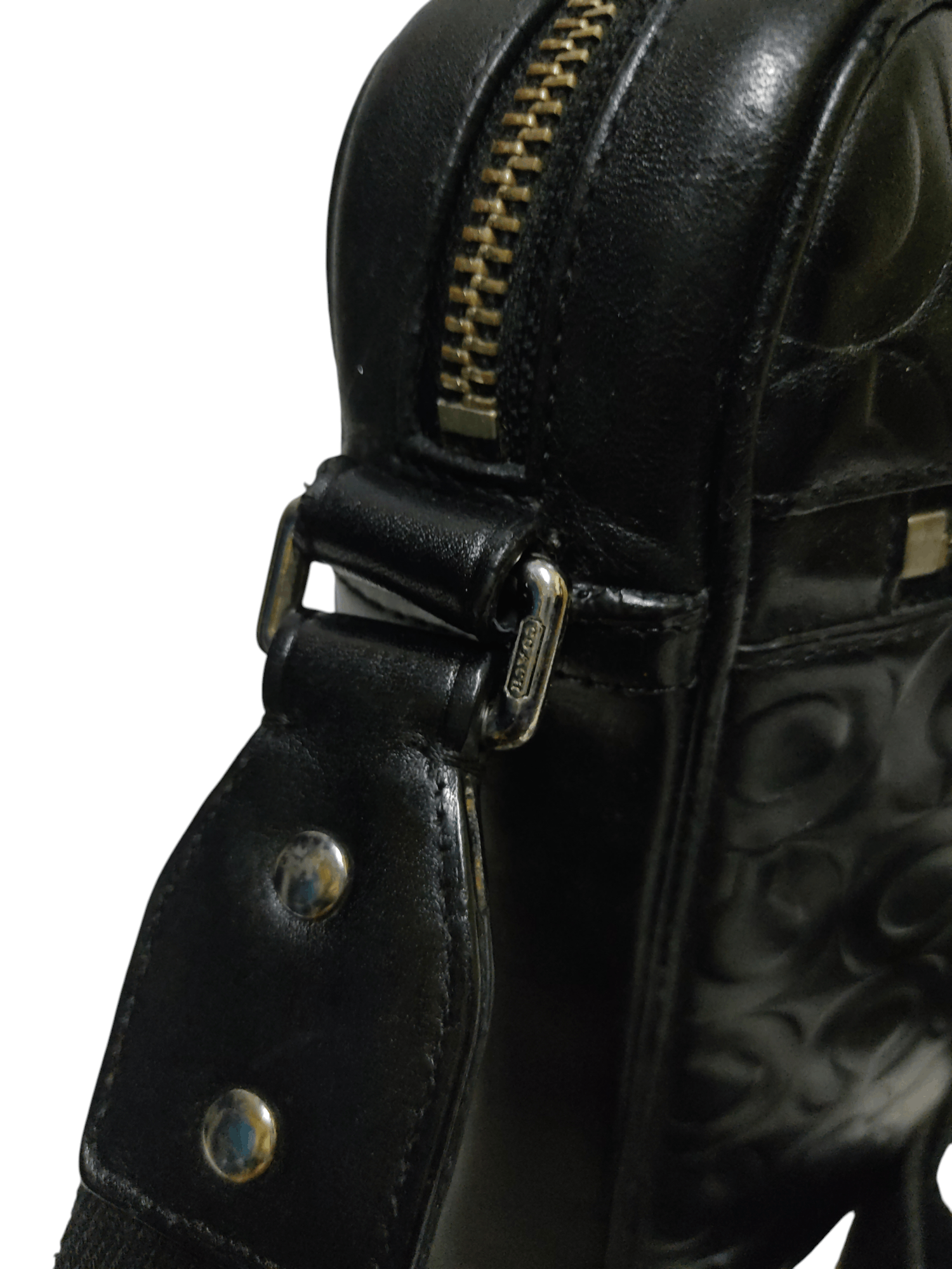 Coach Coach Bleecker OP Art Embossed Leather Large Flight Bag Size ONE SIZE - 5 Thumbnail