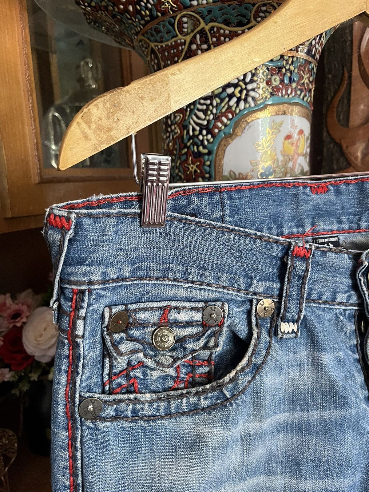True Religion Y2K True Religion Distressed Jorts Size US 33 - 8 Thumbnail