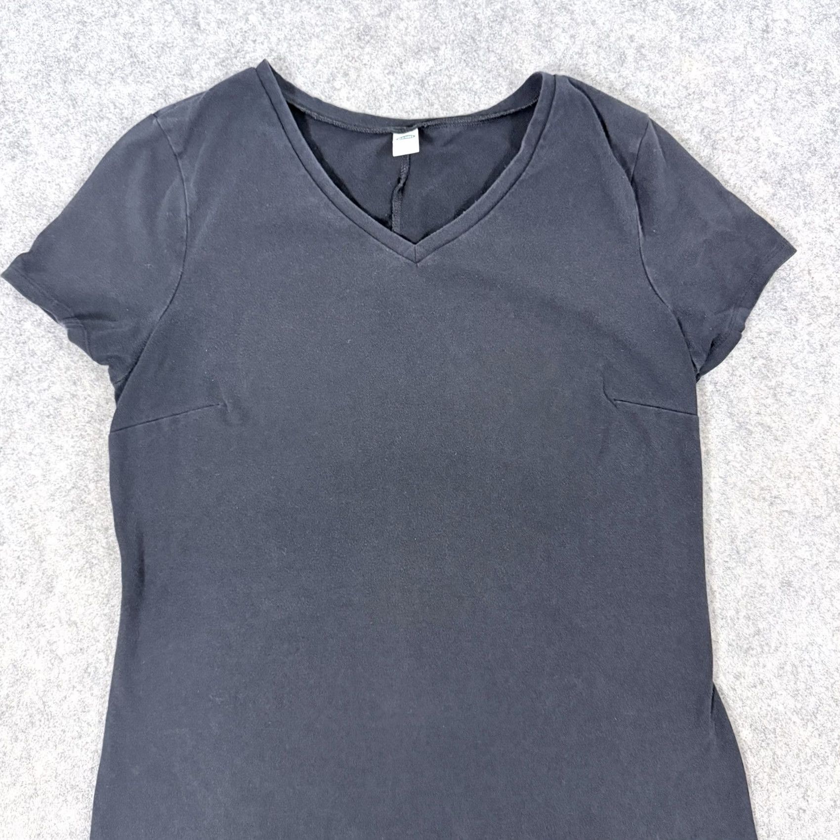 Gap GAP Stretch Casual Short-Sleeve Pullover Tee Dress Fits Women's Size Large Black Shirt Dress Women Large Black PullOver Tee Dress Size L / US 10 / IT 46 - 2 Thumbnail