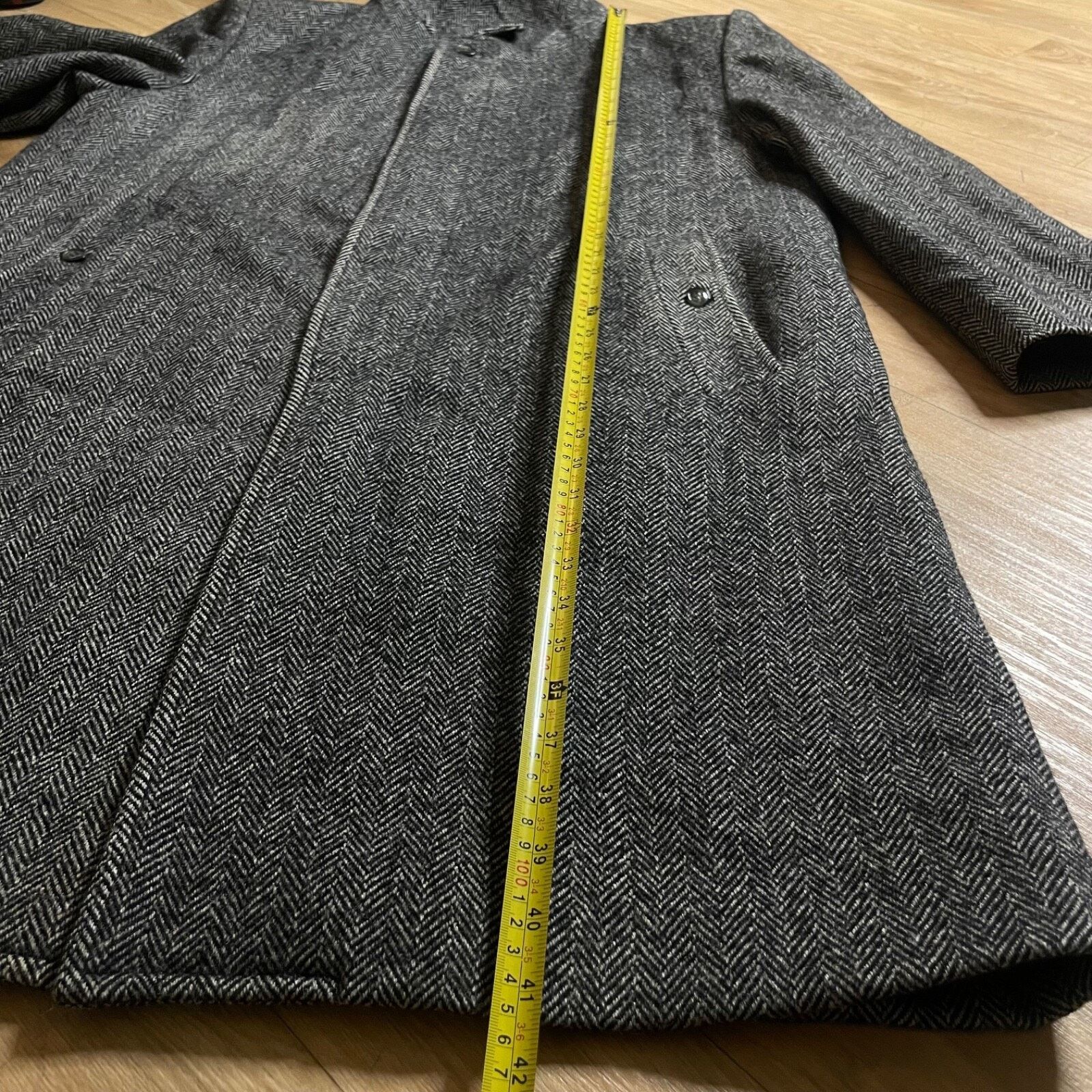 Burberry VINTAGE burberry trench coat tweed ALPACA WOOL overcoat mens Size US M / EU 48-50 / 2 - 19 Thumbnail