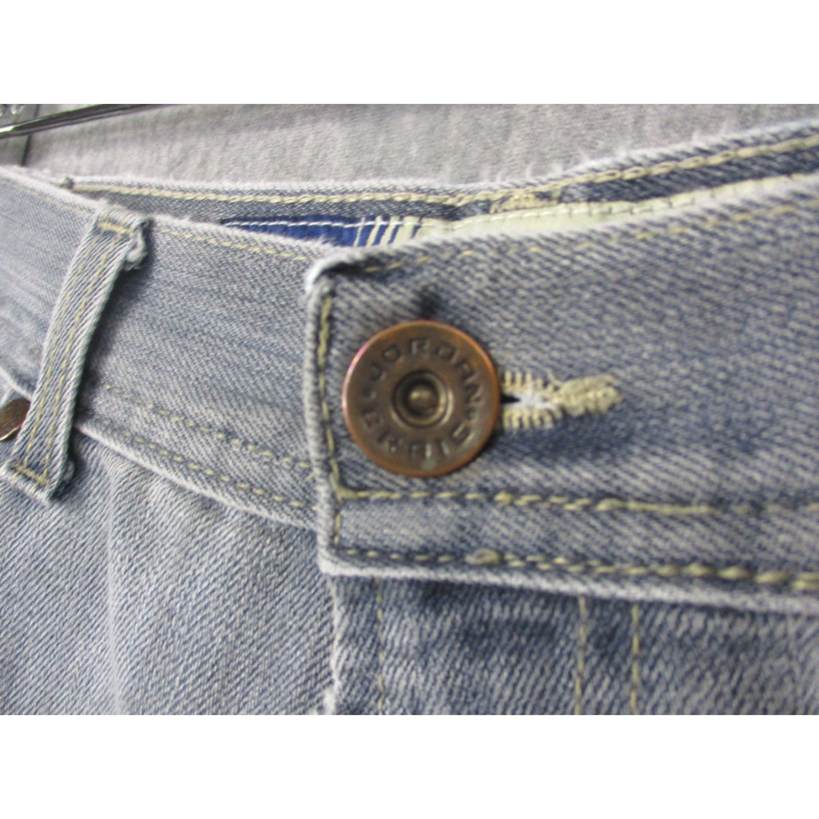 Jordan Craig Jordan Craig Jeans Mens 40x32 Gray Loose Fit Light Wash Denim Straight Leg Size US 40 / EU 56 - 3 Thumbnail