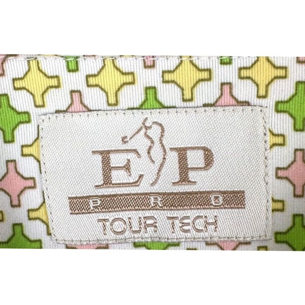Vintage VINTAGE EP Pro Polo Shirt Womens Medium M Multi Geometric Tour Tech Sleeveless Ladies Size M / US 6-8 / IT 42-44 - 3 Thumbnail