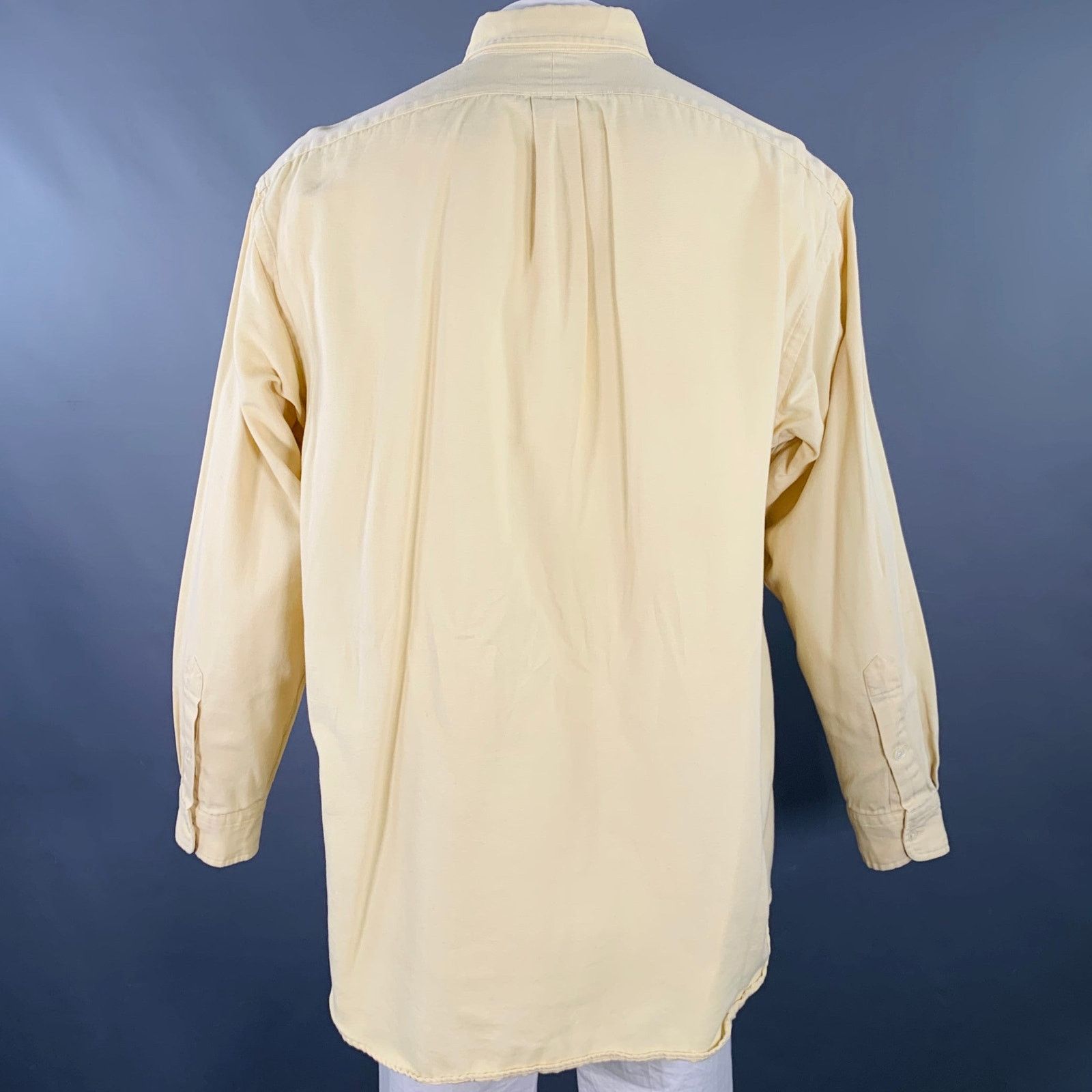 Ralph Lauren Size XL Yellow Cotton Button Down Long Sleeve Shirt Size US XL / EU 56 / 4 - 3 Thumbnail