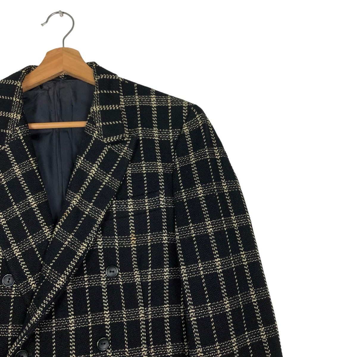 Yohji Yamamoto 🔥VINTAGE YOHJI YAMAMOTO Y’S DOUBLE BREAST JACKET TARTAN Size US S / EU 44-46 / 1 - 5 Thumbnail