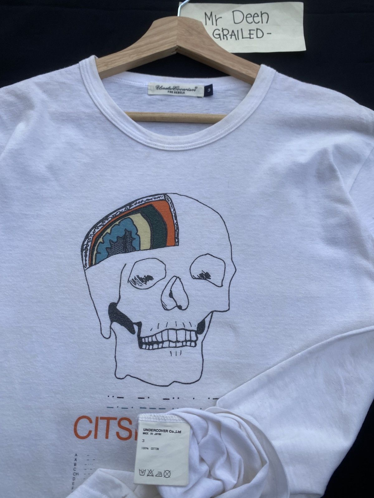 Undercover Rare Undercover Jun Takahashi Printed Skull Citsilaminim tee Size US M / EU 48-50 / 2 - 15 Thumbnail