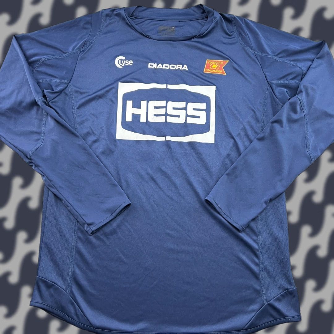 Diadora Diadora Viking FK Stavanger Training Football Jersey Shirt Mens Large Blue 100% Polyester Moisture Wicking Quick Dry Football Sports Jersey Size US L / EU 52-54 / 3 - 1 Thumbnail