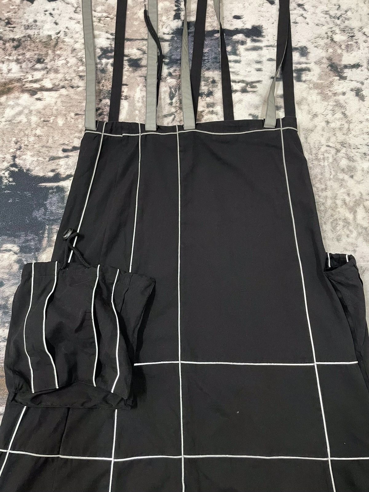 Japanese Brand VINTAGE Y2K ILLIG BONDAGE CARGO WIDE MAXI SKIRT Size 32" / US 10 / IT 46 - 8 Thumbnail