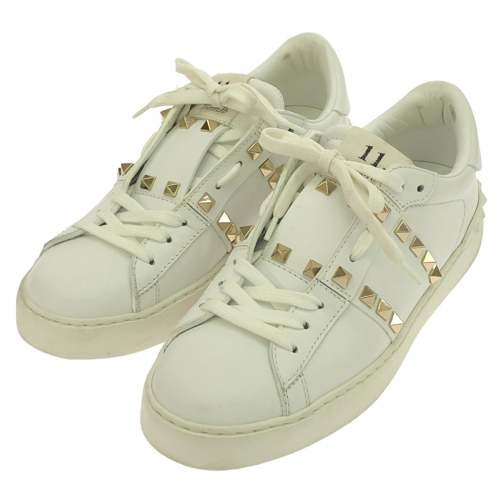 Valentino Valentino Garavani Mza01Wz Sneakers Leather Shoes Leather Shoes Mza01Wz in White, Women's
