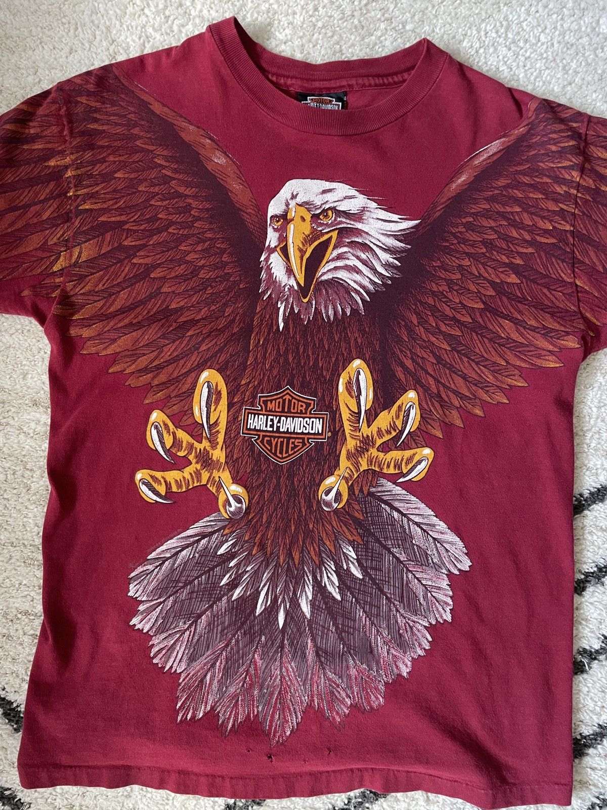 Harley Davidson Vintage Eagel AOP Tee Size US M / EU 48-50 / 2 - 2 Thumbnail