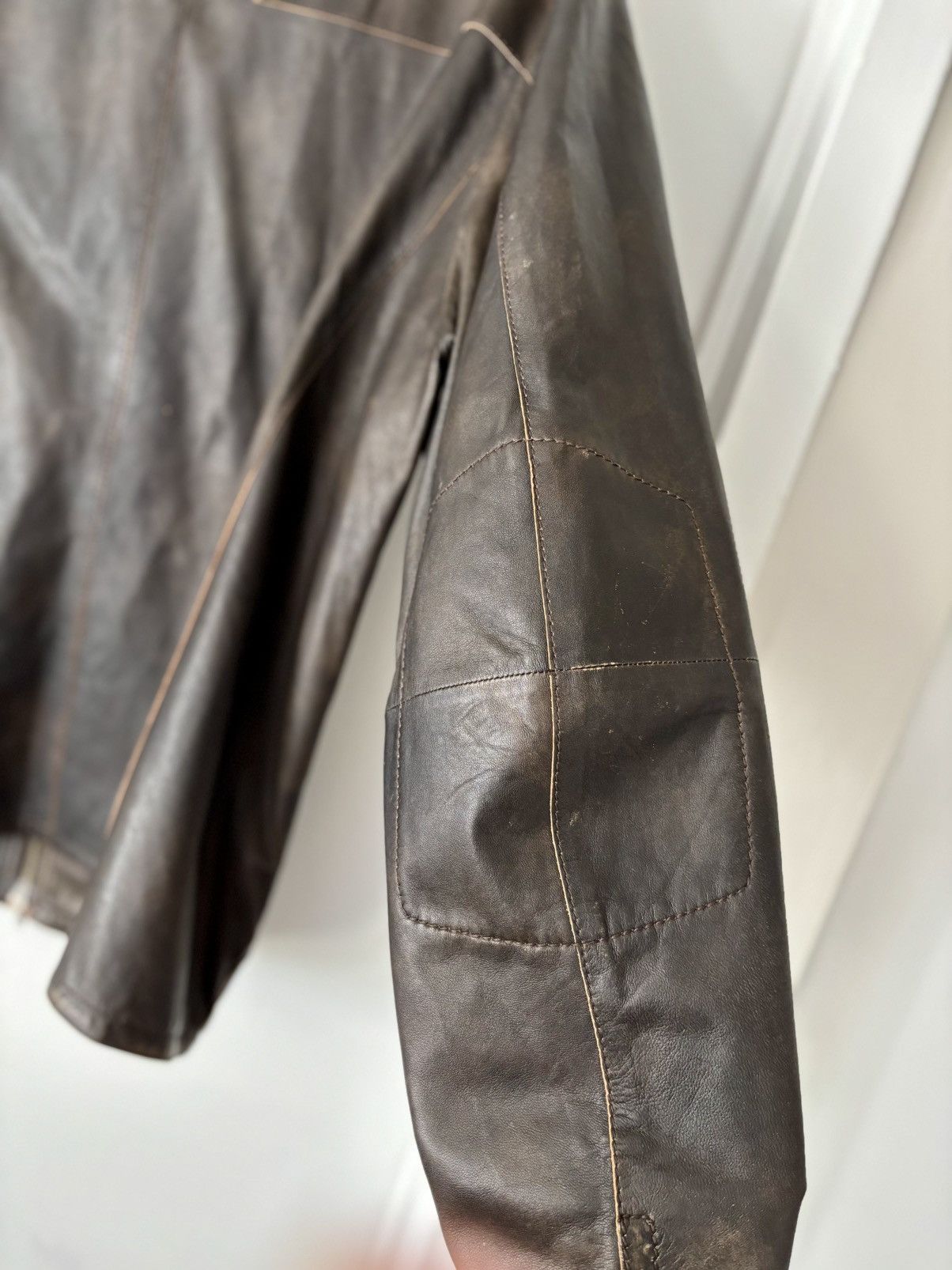 Gimo's Mens Italian Leather Jacket: Gimo’s “Marverick”EU 56 (Large) Size US XL / EU 56 / 4 - 7 Thumbnail