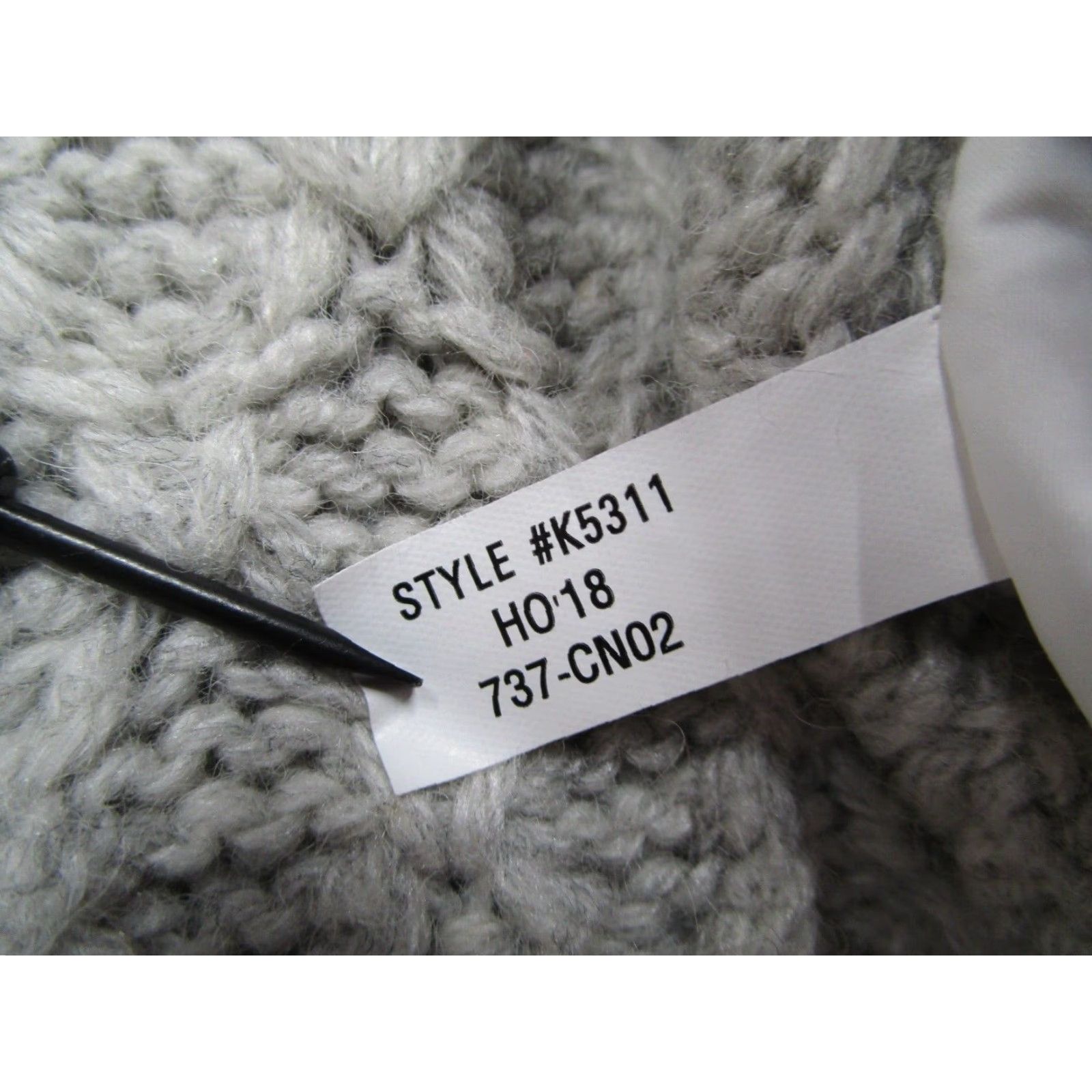 J.Crew J Crew Women's Gray Medium Cable Knit Pullover Sweater Long Sleeve Size M / US 6-8 / IT 42-44 - 5 Thumbnail