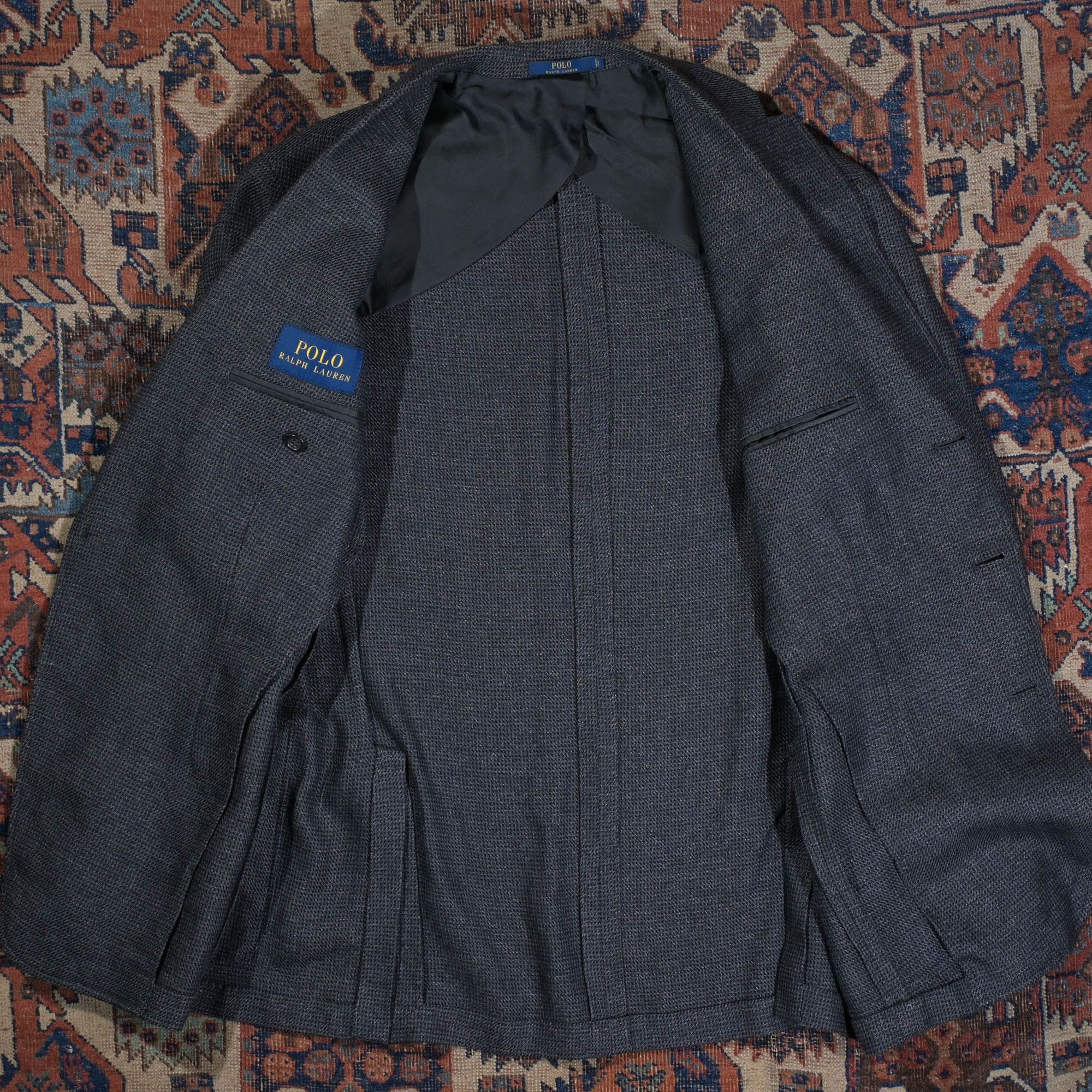 Polo Ralph Lauren Unconstructed Houndstooth Sport Coat Size 42R - 5 Thumbnail
