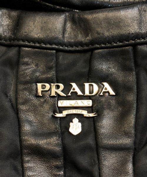 Prada PRADA Crimson Pocono Plastic Chain Tote Bag Black Size ONE SIZE - 5 Thumbnail