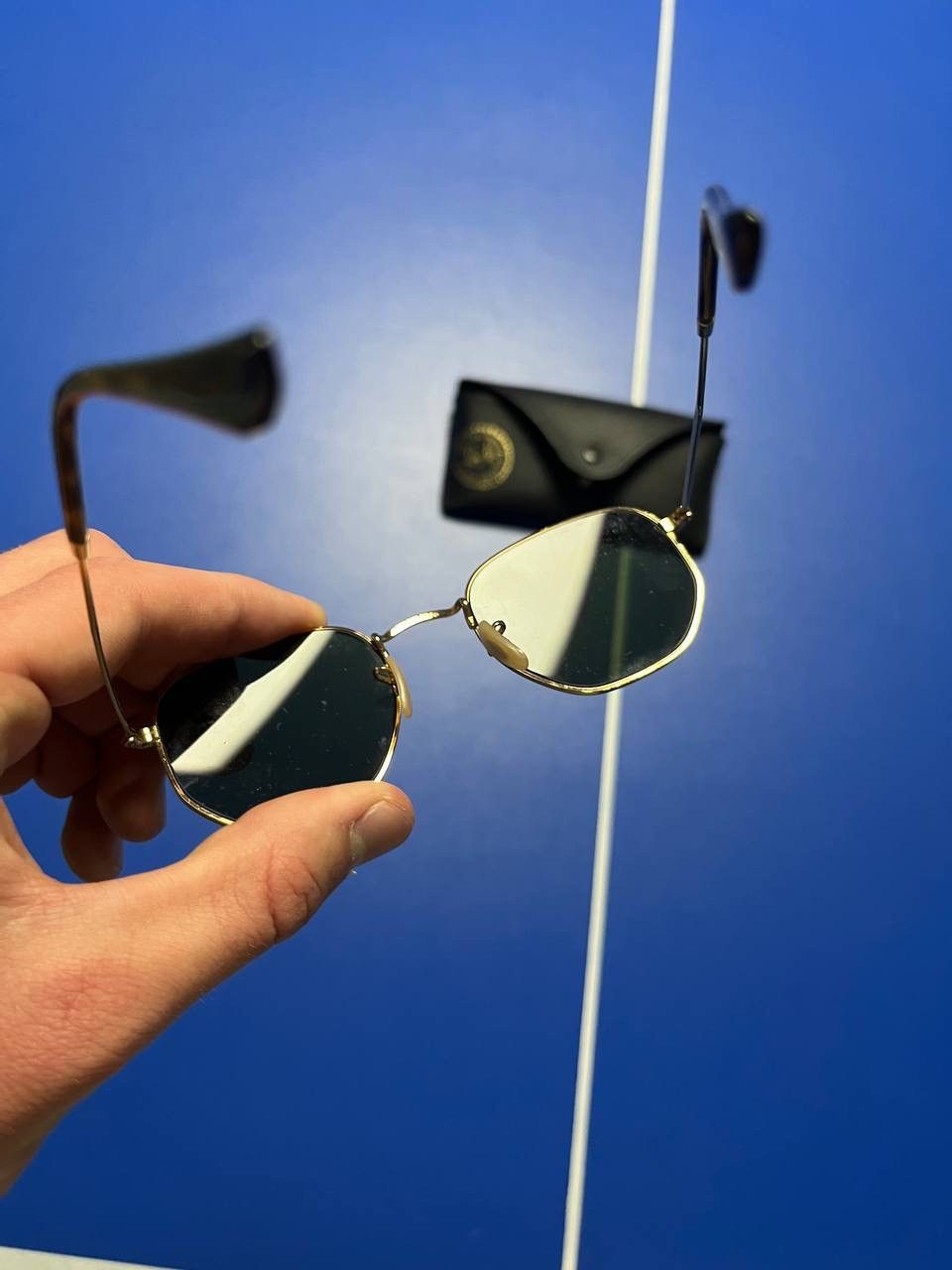RayBan RAY BAN ITALY RB3548-N 51[]21 145 SHINY GOLD LENS SUNGLASSES Size ONE SIZE - 7 Thumbnail