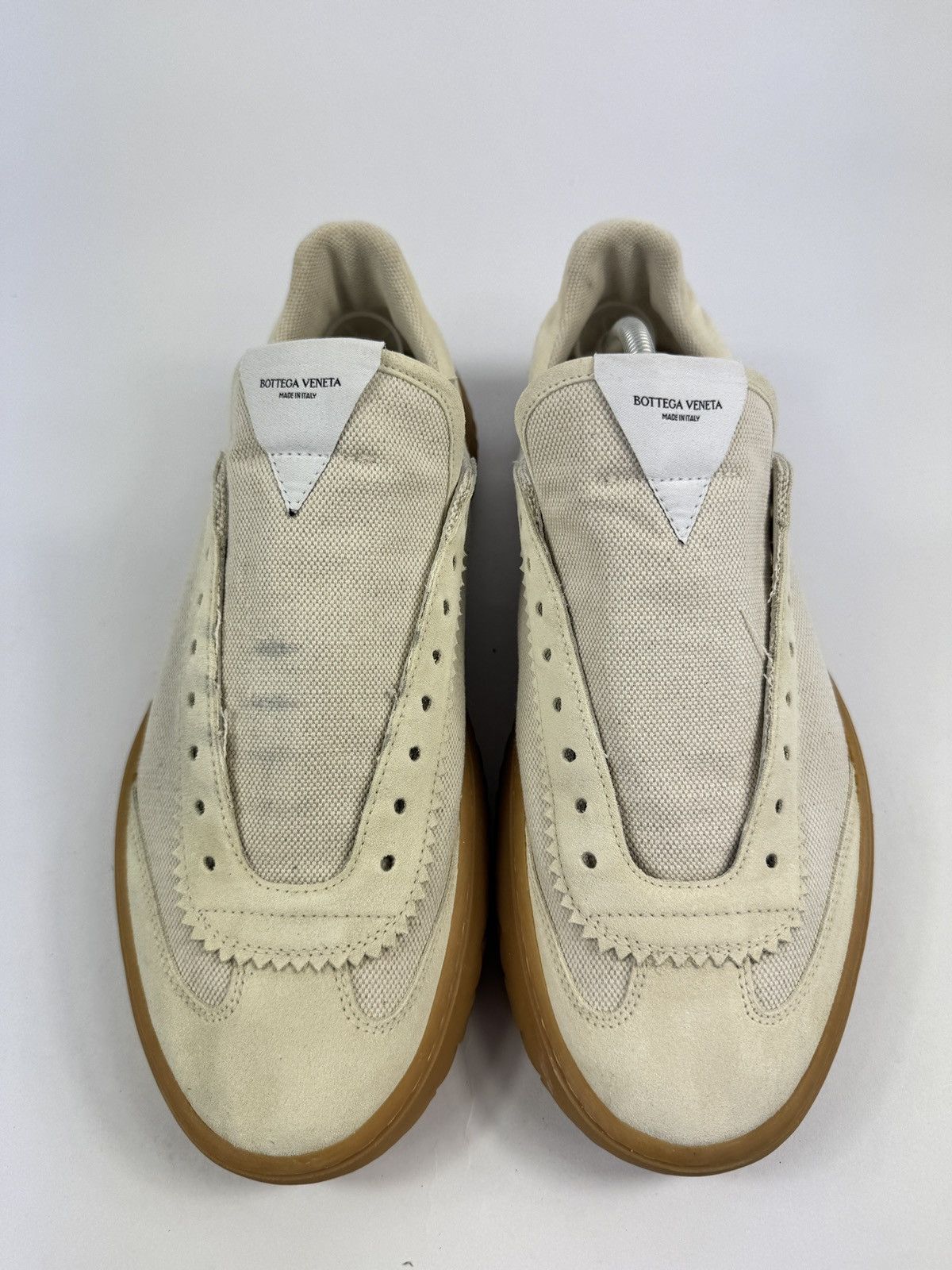 Bottega Veneta CANVAS LOW TOP SNEAKERS Size US 12 / EU 45 - 3 Thumbnail