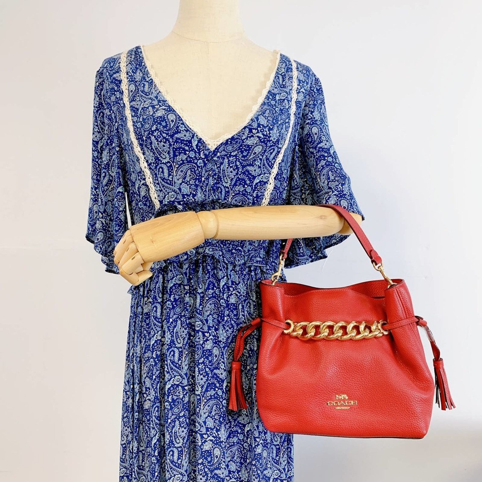 Coach Coach CE555 Andy Crossbody In Gold/Red Apple Size ONE SIZE - 1 Thumbnail