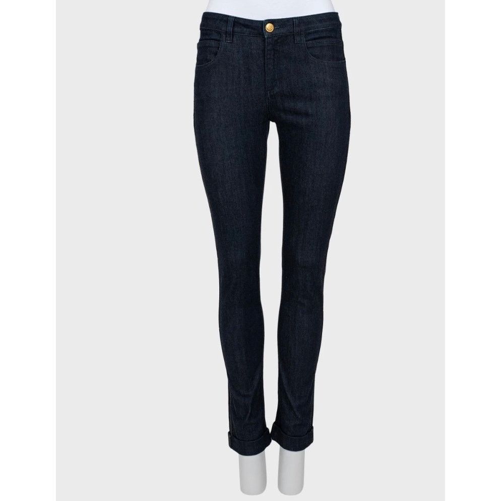 Chanel Chanel Skinny Rhinestones Jeans Sz.S (FR36) Size 25" / US 0 / IT 36 - 2 Thumbnail
