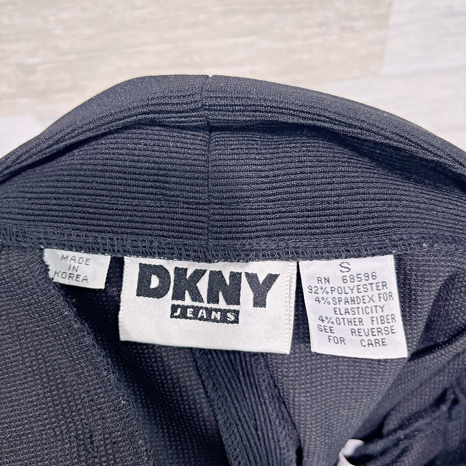 DKNY DKNY Vintage 90s Ribbed Knit Skinny Pants Black Womens Small Size 26" / US 2 / IT 38 - 7 Thumbnail