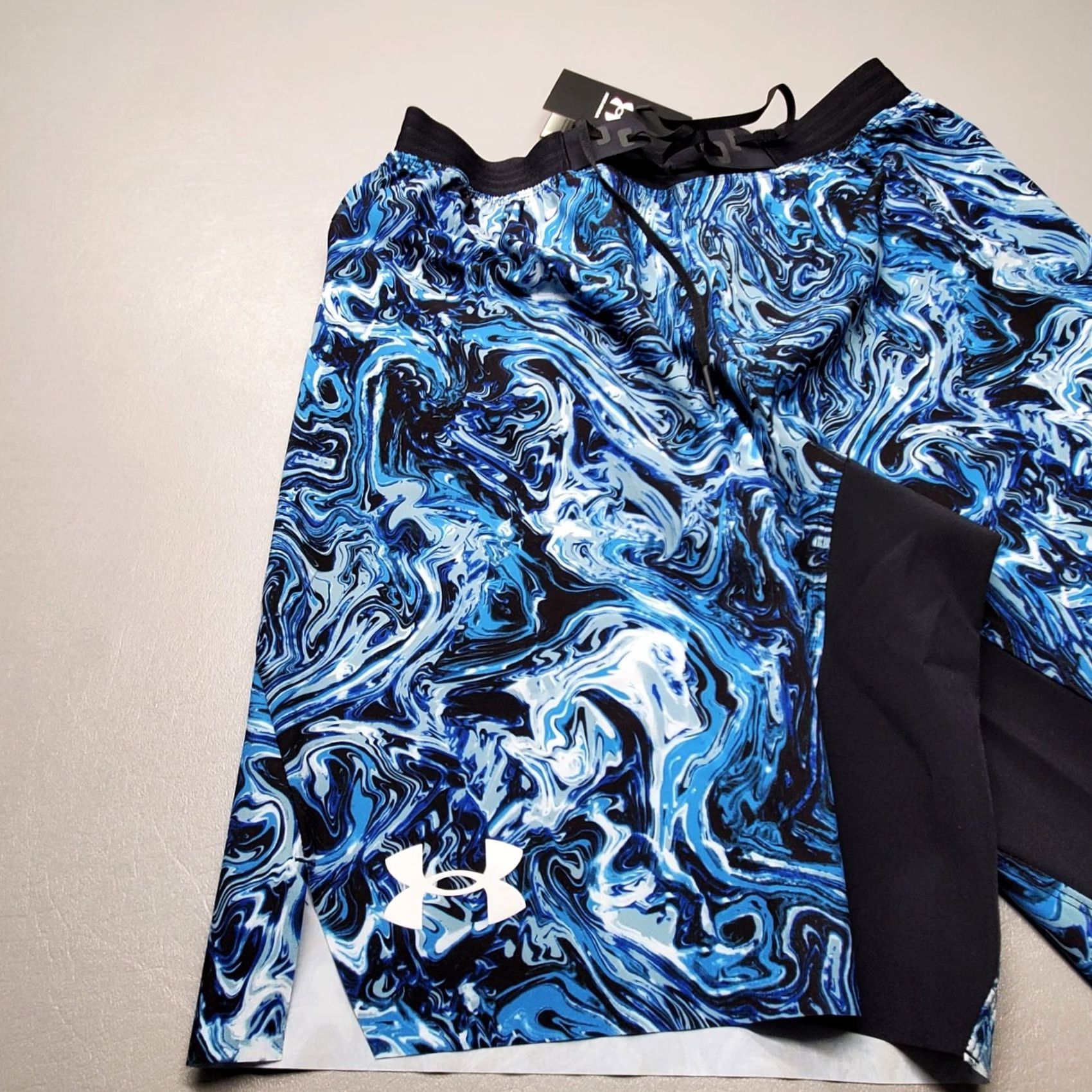 Under Armour Under Armour Storm Reign Woven Shorts Blue Abstract Print 1361515 Men's Size S Size US 29 - 5 Thumbnail