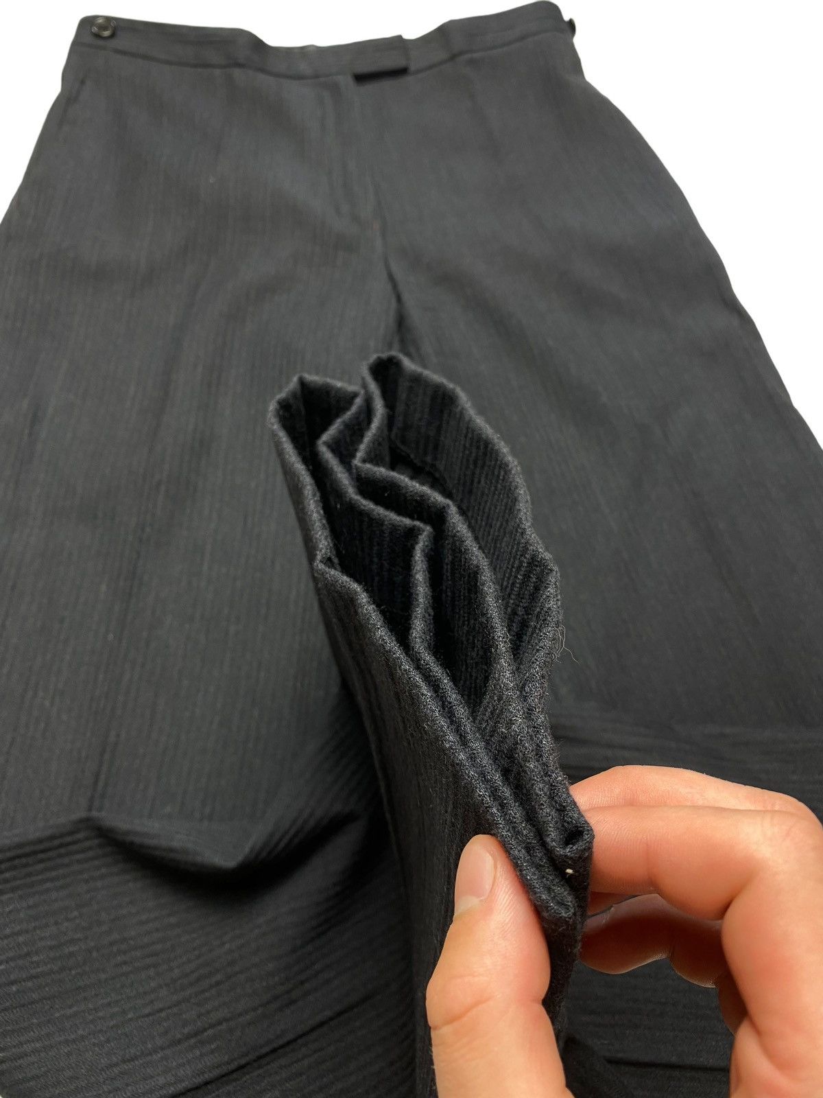 Ann Demeulemeester 🔥VERY RARE🔥 ANN DEMEULEMEESTER Black striped Suit blazer Size XS / US 0-2 / IT 36-38 - 18 Thumbnail
