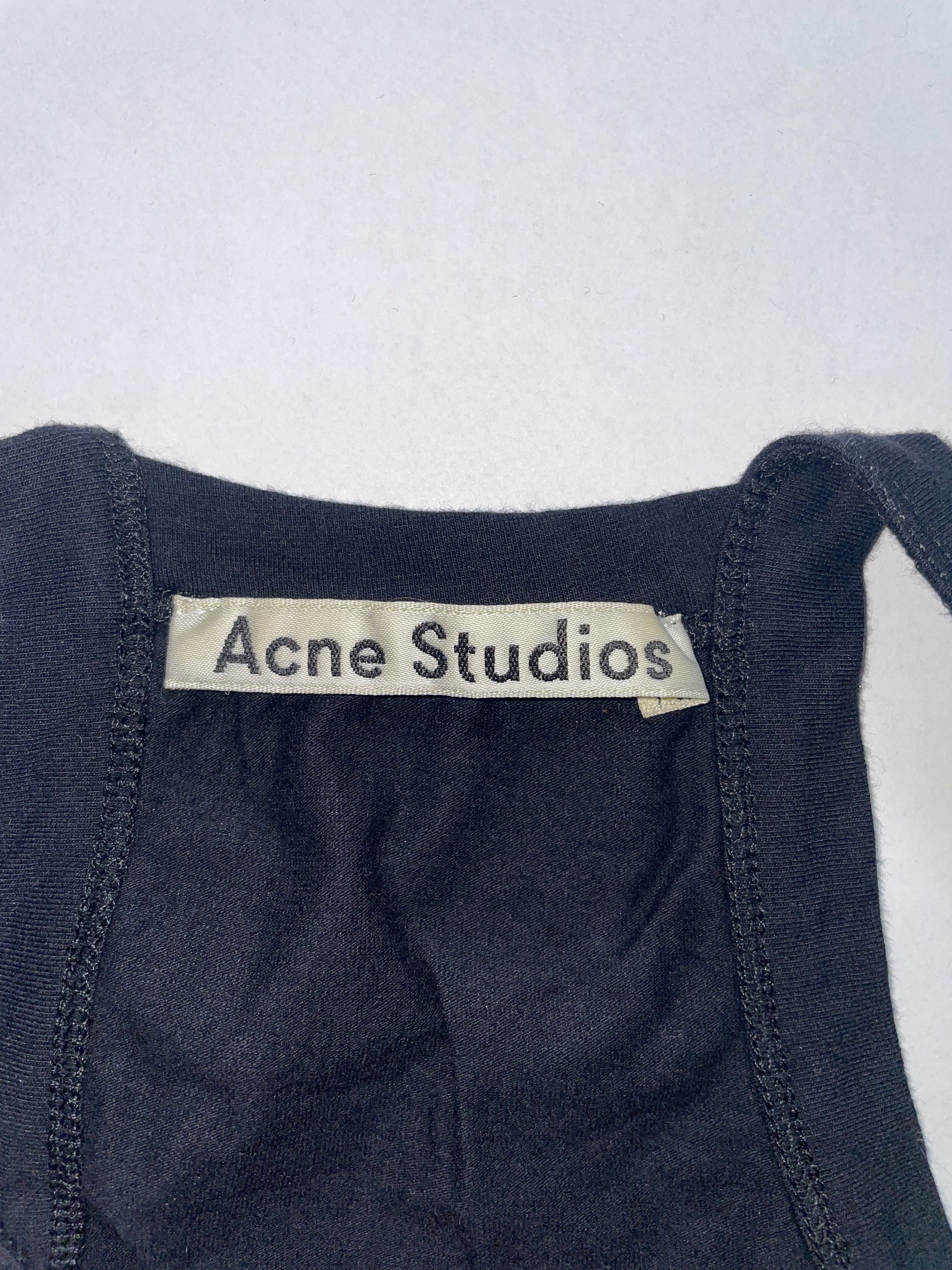 Acne Studios Black Cotton Tank Top | Size XXS Size XXS / US 00 / IT 34 - 3 Thumbnail