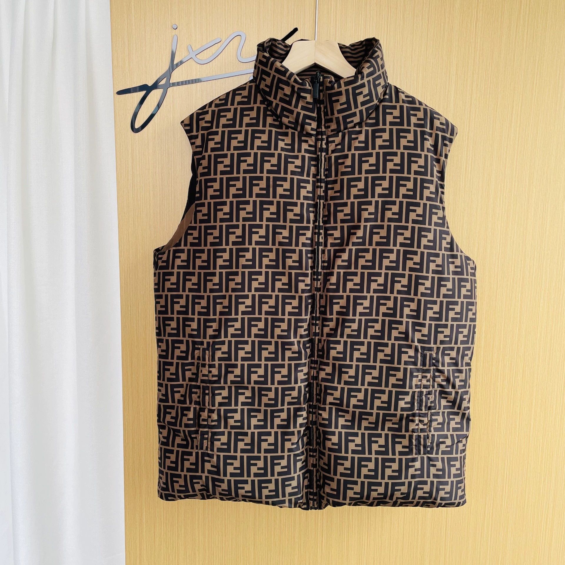 Fendi FENDI FF monogram double-faced vest brown size 50 Size US M / EU 48-50 / 2 - 1 Thumbnail