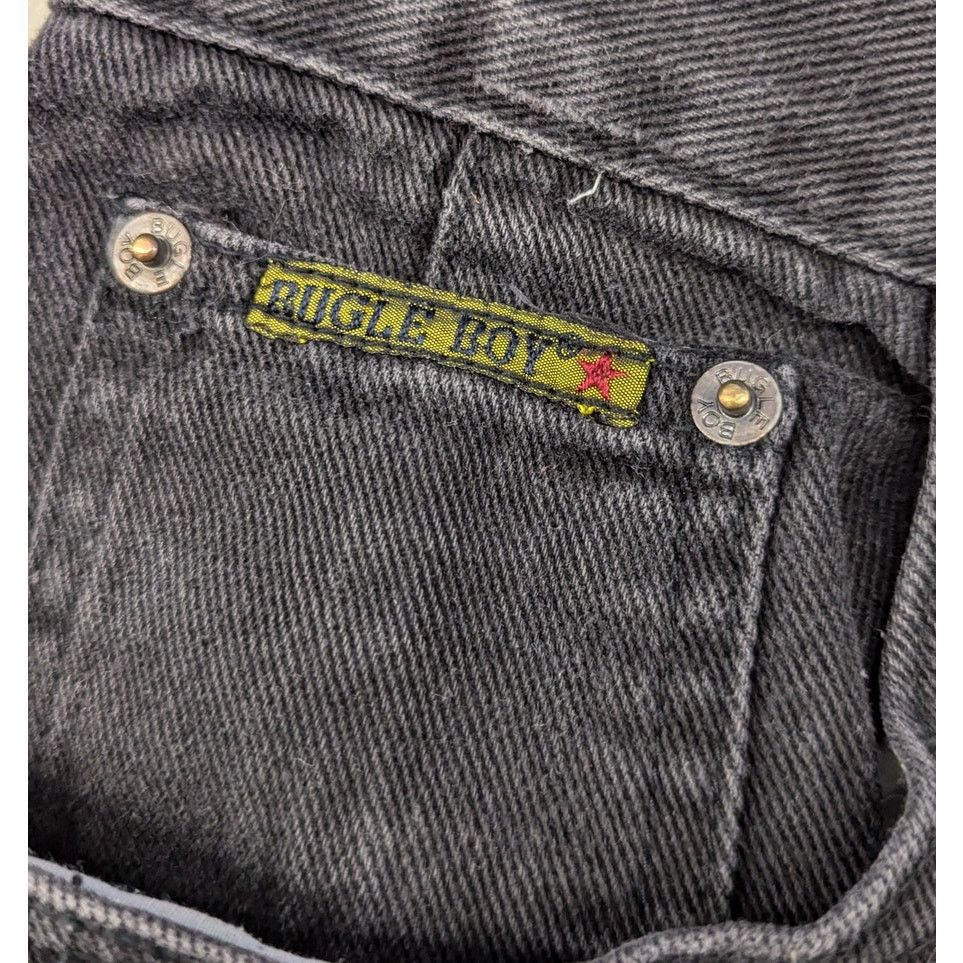 Bugle Boy × Vintage Vintage Bugle Boy Back patches black denim jeans Size US 36 / EU 52 - 5 Thumbnail