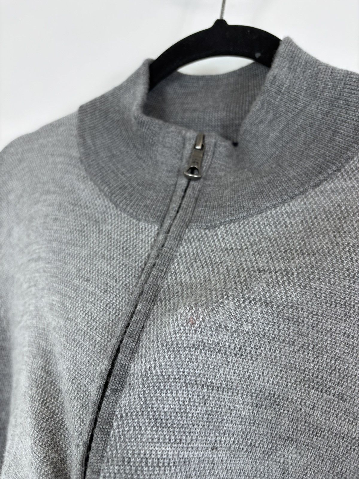 Brooks Brothers Brooks Brothers Men’s Grey Wool 1/4 Zip Knit Sweater Size US L / EU 52-54 / 3 - 8 Thumbnail