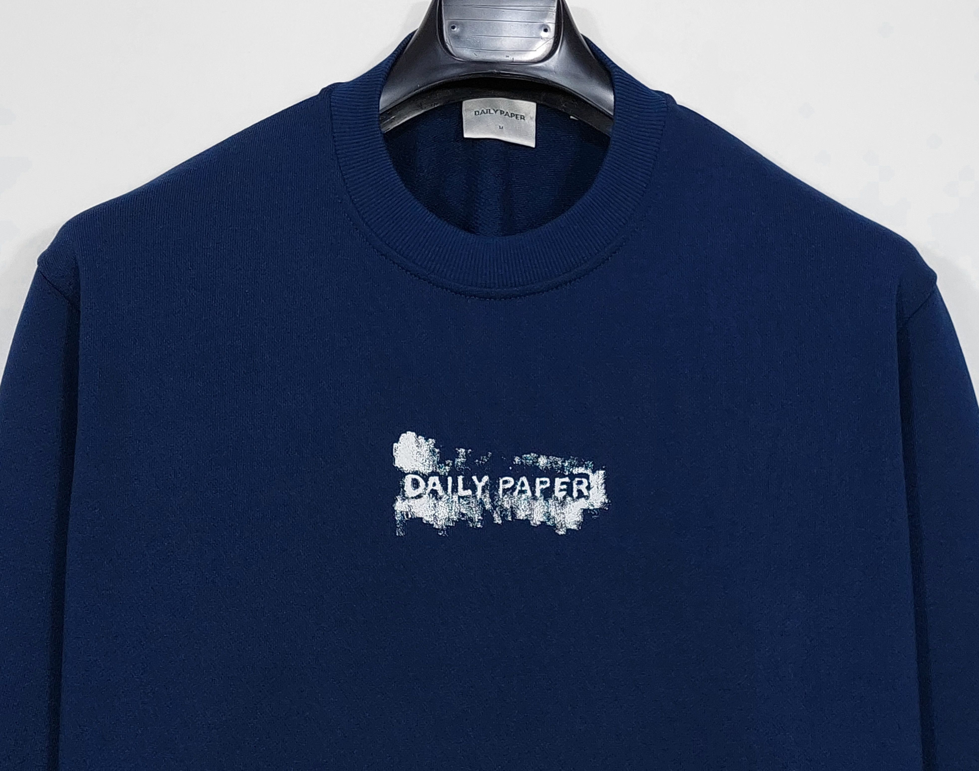 Daily Paper scratch logo sweatshirt - navy blue M Size US M / EU 48-50 / 2 - 6 Thumbnail