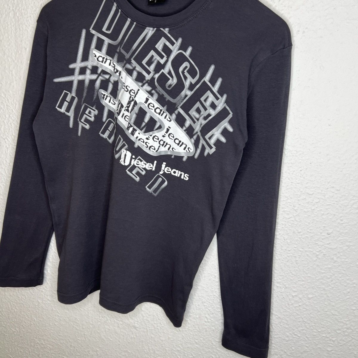 Diesel × Japanese Brand Rare! Opium Avant Garde Diesel Long Sleeve Big Logo 90s Size US M / EU 48-50 / 2 - 3 Thumbnail
