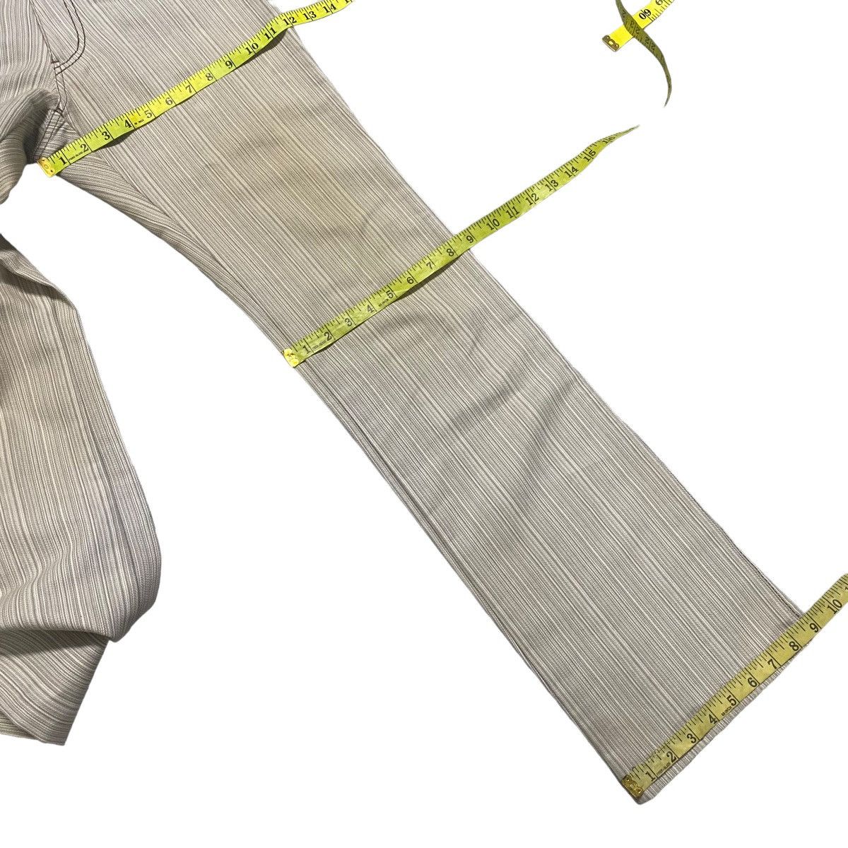 Japanese Brand Japanese Brand Elle Homme Striped Flare Pants Size US 31 - 19 Thumbnail