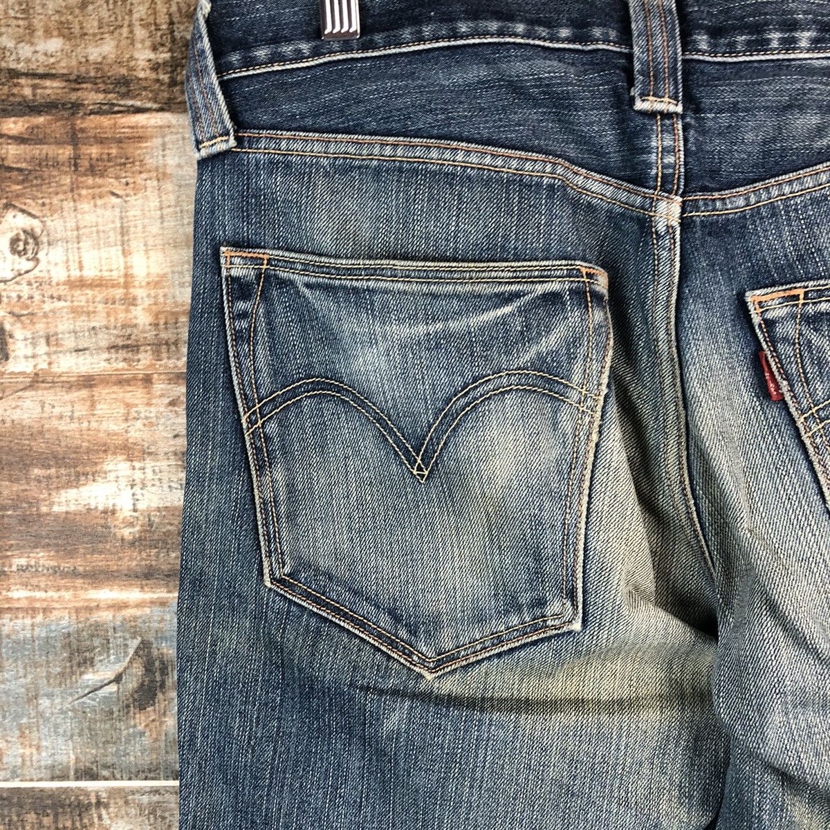 Levi's Levis 702 Blue Denim ripped distressed Pants #A2610 Size US 32 / EU 48 - 18 Thumbnail