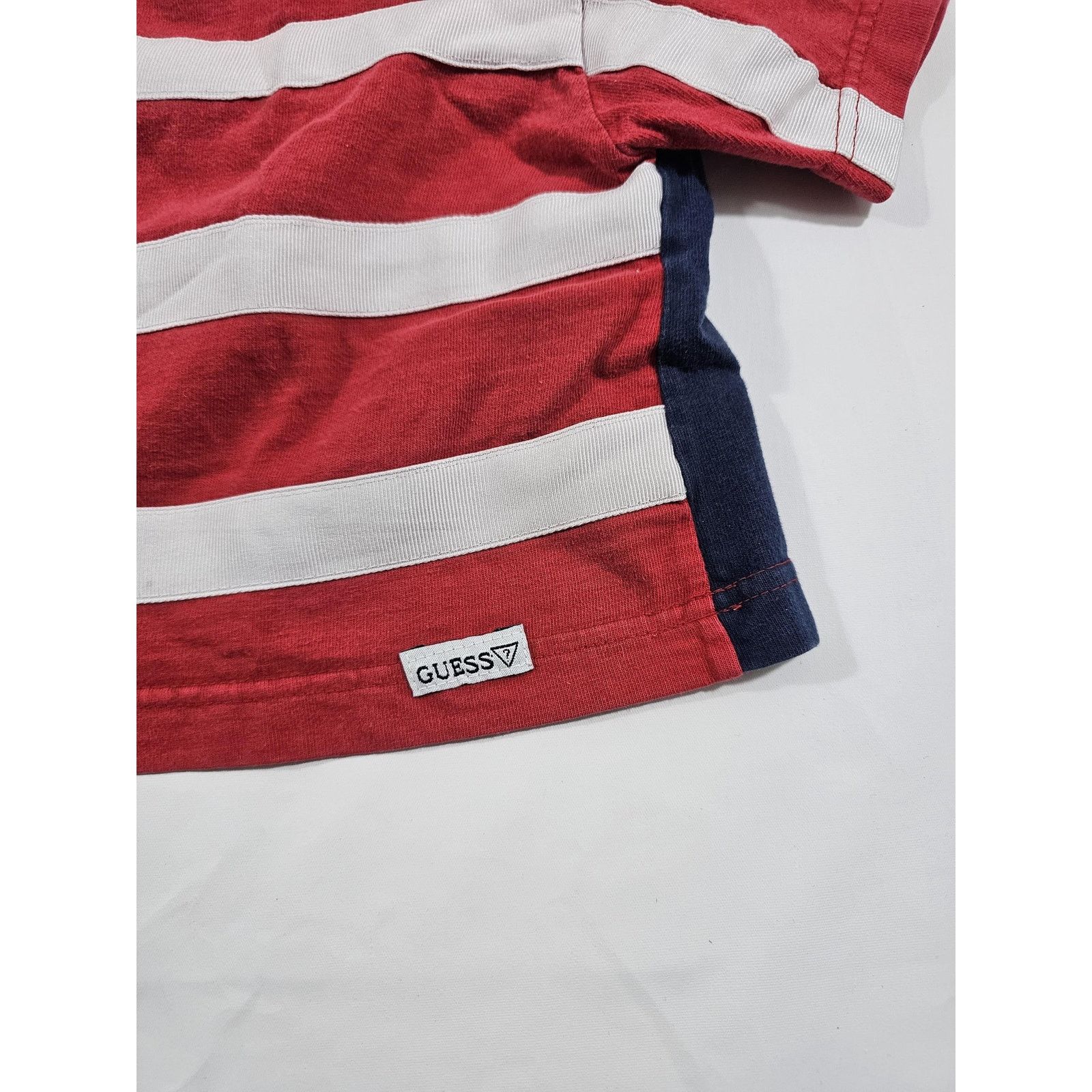 Guess GUESS USA American Flag Cropped Cut-Off T-Shirt Sz M Vintage Size US M / EU 48-50 / 2 - 4 Thumbnail