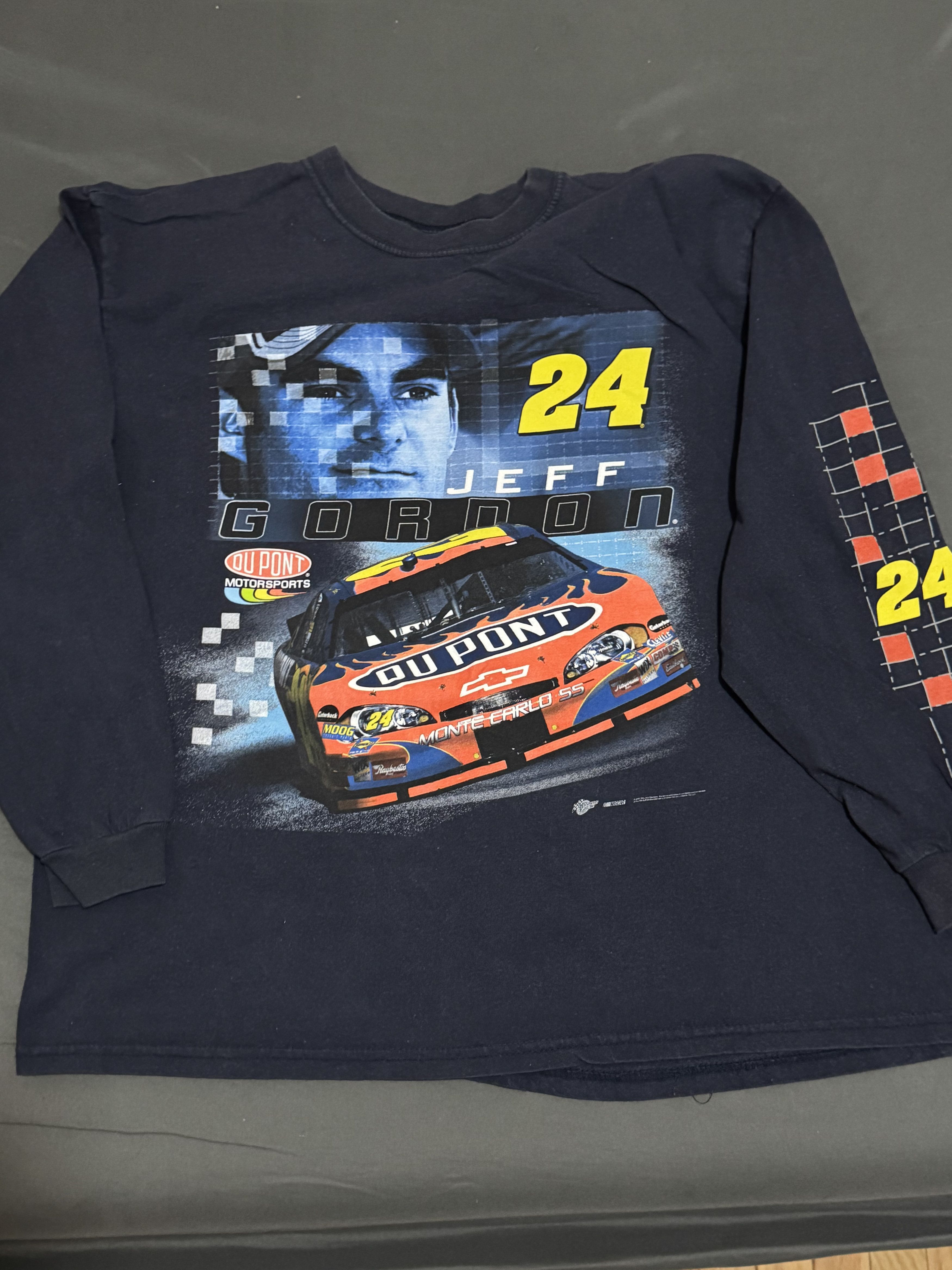 NASCAR Vintage Jeff Gordon #24 DuPont Long Sleeve– Retro NASCAR Size US M / EU 48-50 / 2 - 1 Thumbnail