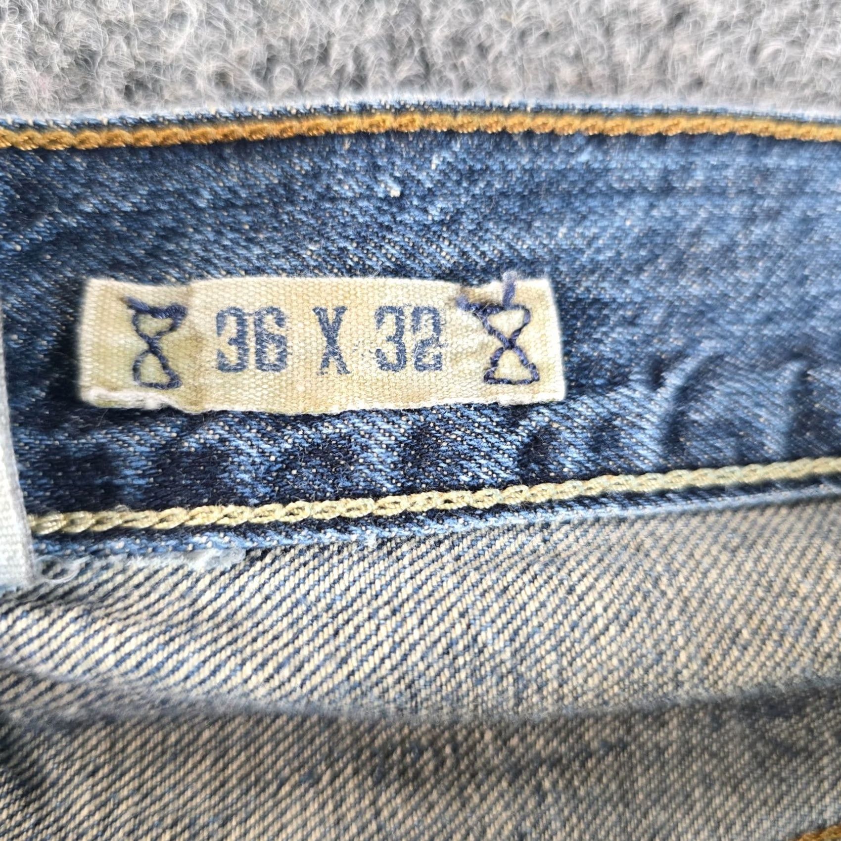 Polo Ralph Lauren Polo Ralph Lauren Jeans Mens 36x32 Blue Denim Straight Leg Distressed Logo Regular Mens Size US M / EU 48-50 / 2 - 6 Thumbnail