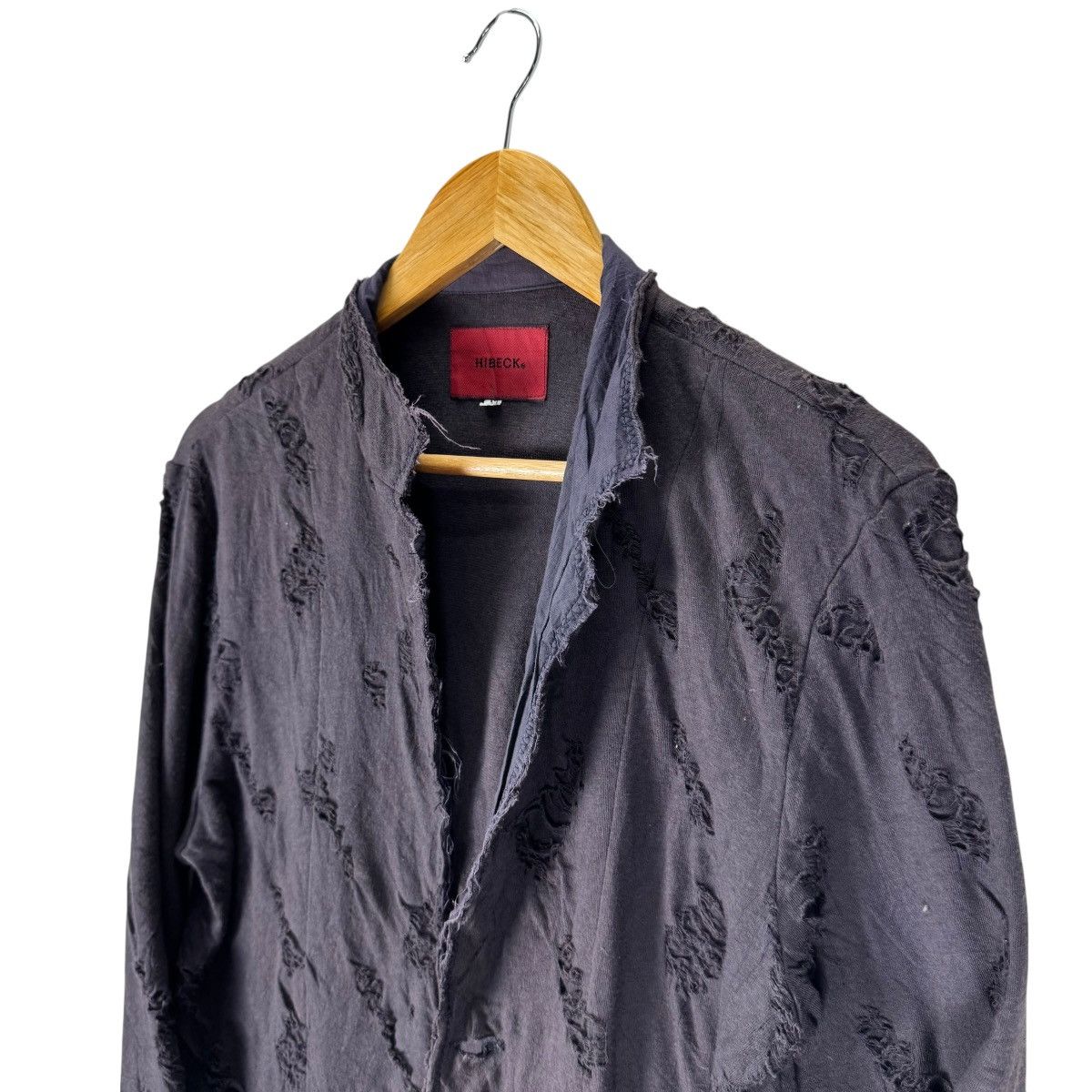 If Six Was Nine ☀️HIBECK JAPAN DISTRESS CARDIGAN LIKE NUMBER NINE Size US M / EU 48-50 / 2 - 9 Thumbnail
