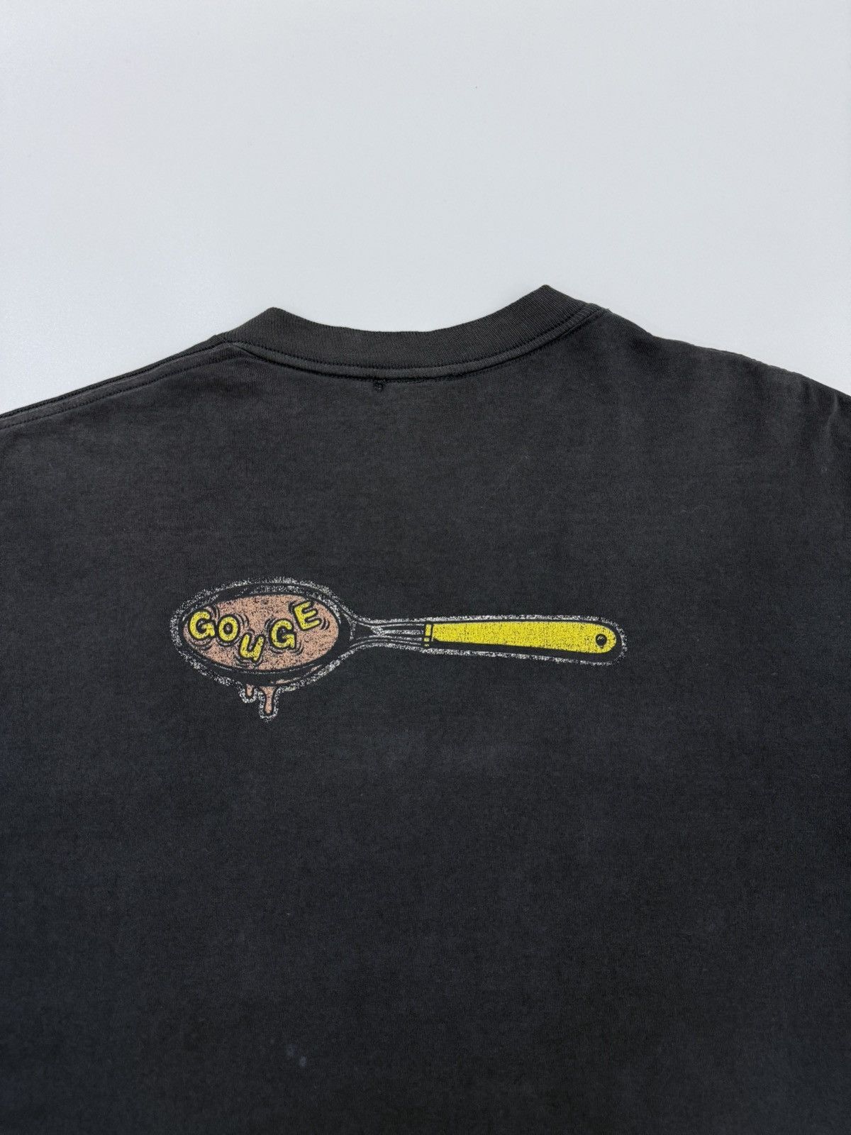 Santa Cruz Skateboards Vintage RARE OG 1992 Gouge Skateboard Sunfaded/Distress Tee Size US L / EU 52-54 / 3 - 8 Thumbnail