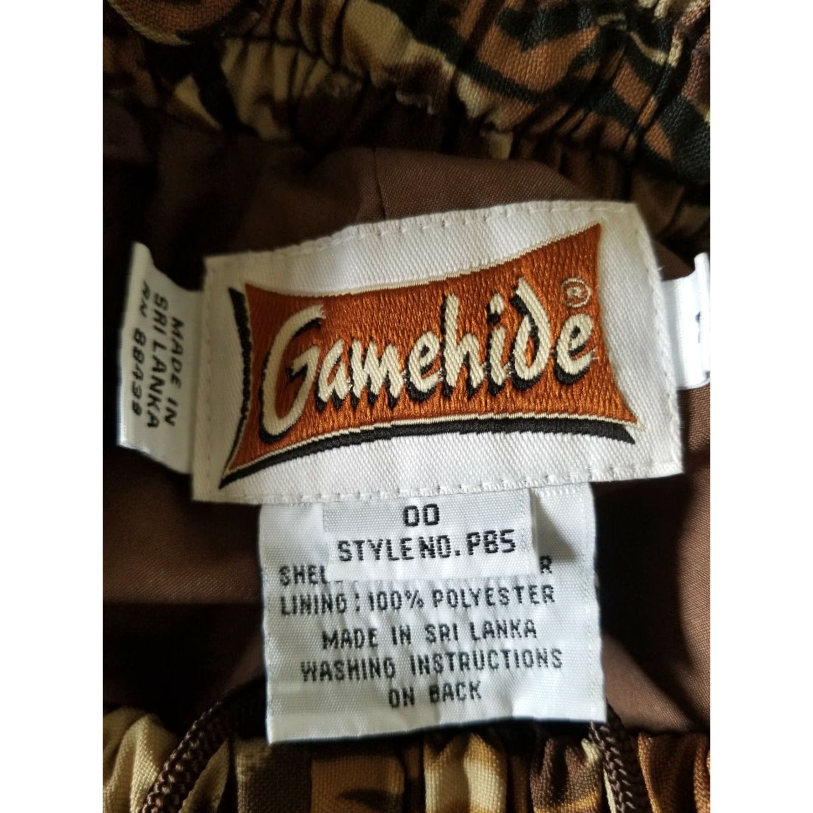 Vintage Gamehide Womens Brown Camouflage Stormhide Plus 100% Polyester Pants Size M Size 32" / US 10 / IT 46 - 4 Thumbnail