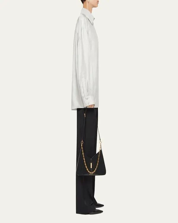 Givenchy o1w1db10325 3 Strass Shirt in Pearl/Grey Size M / US 6-8 / IT 42-44 - 4 Thumbnail
